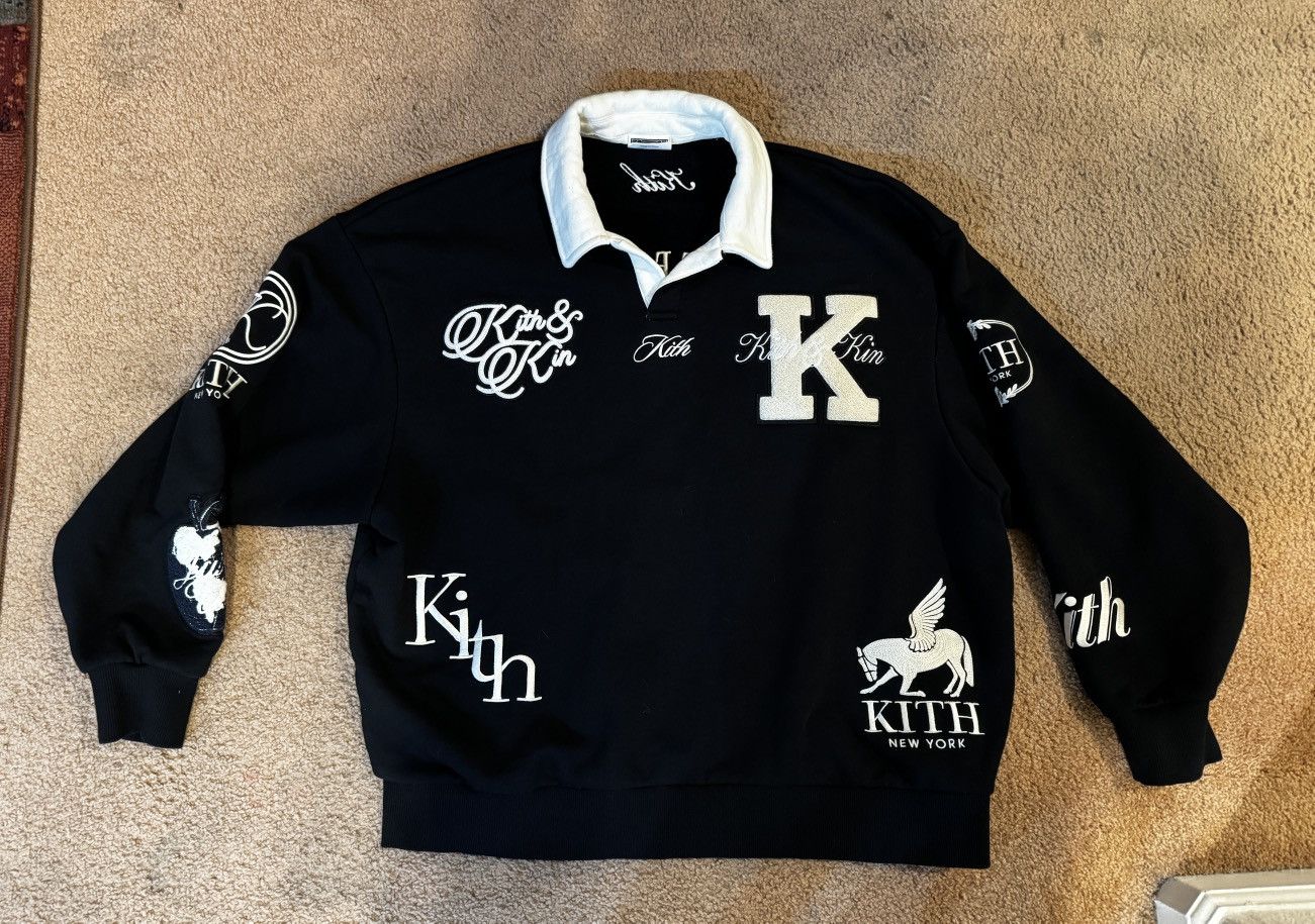 Kith Kith Nelson Collared Pullover Black XL Size US XL / EU 56 / 4 - 1 Thumbnail