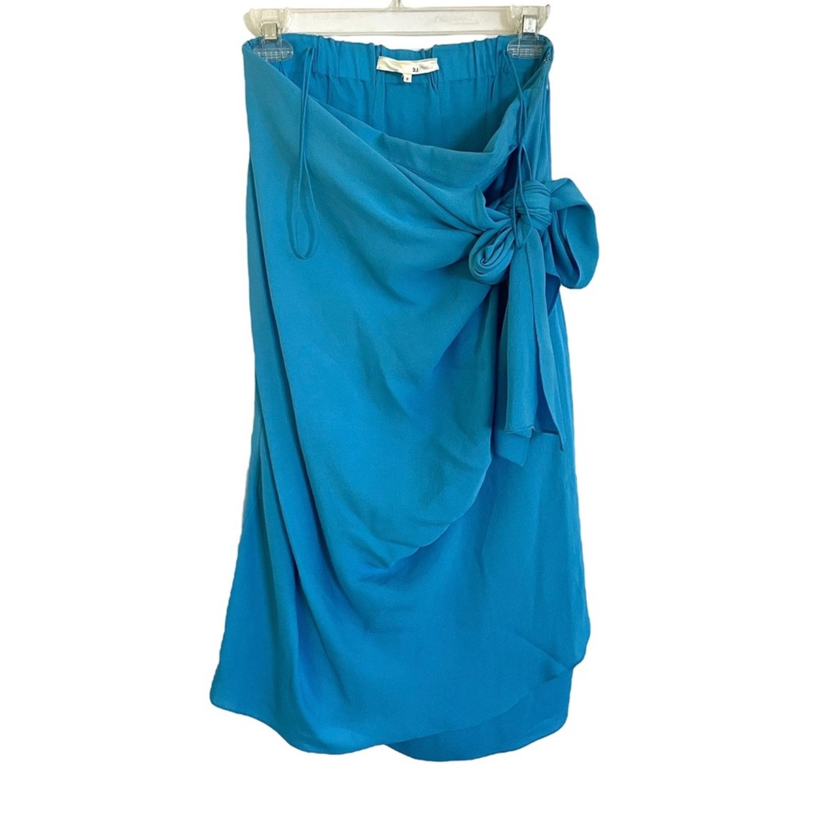 3.1 Phillip Lim 3.1 Phillip Lim Silk Blue Draped Strapless Mini Dress AW07 Size M / US 6-8 / IT 42-44 - 13 Thumbnail