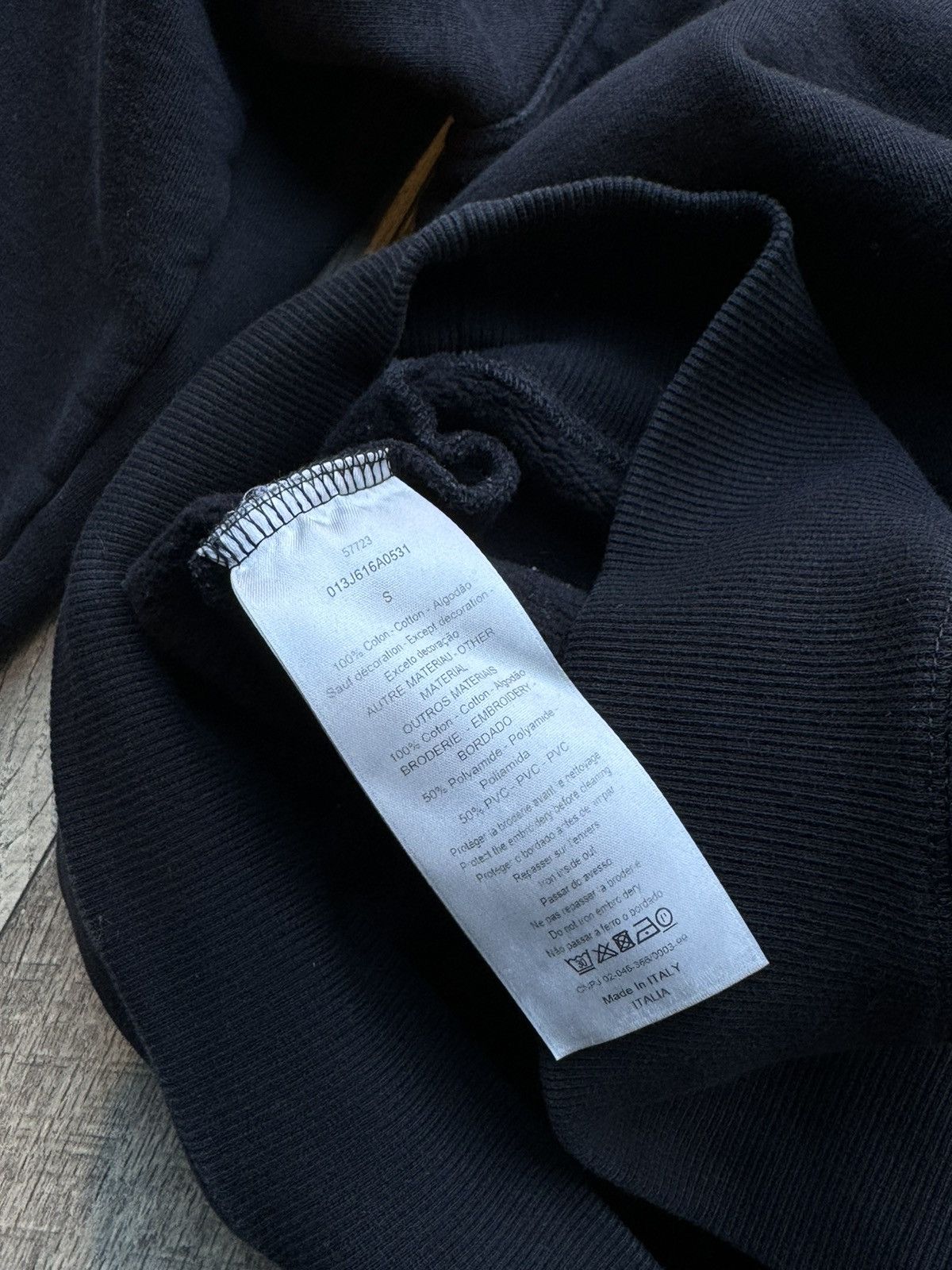 Dior Dior Sleeve Logo Patch Black Hoodie - Small Size US S / EU 44-46 / 1 - 7 Thumbnail