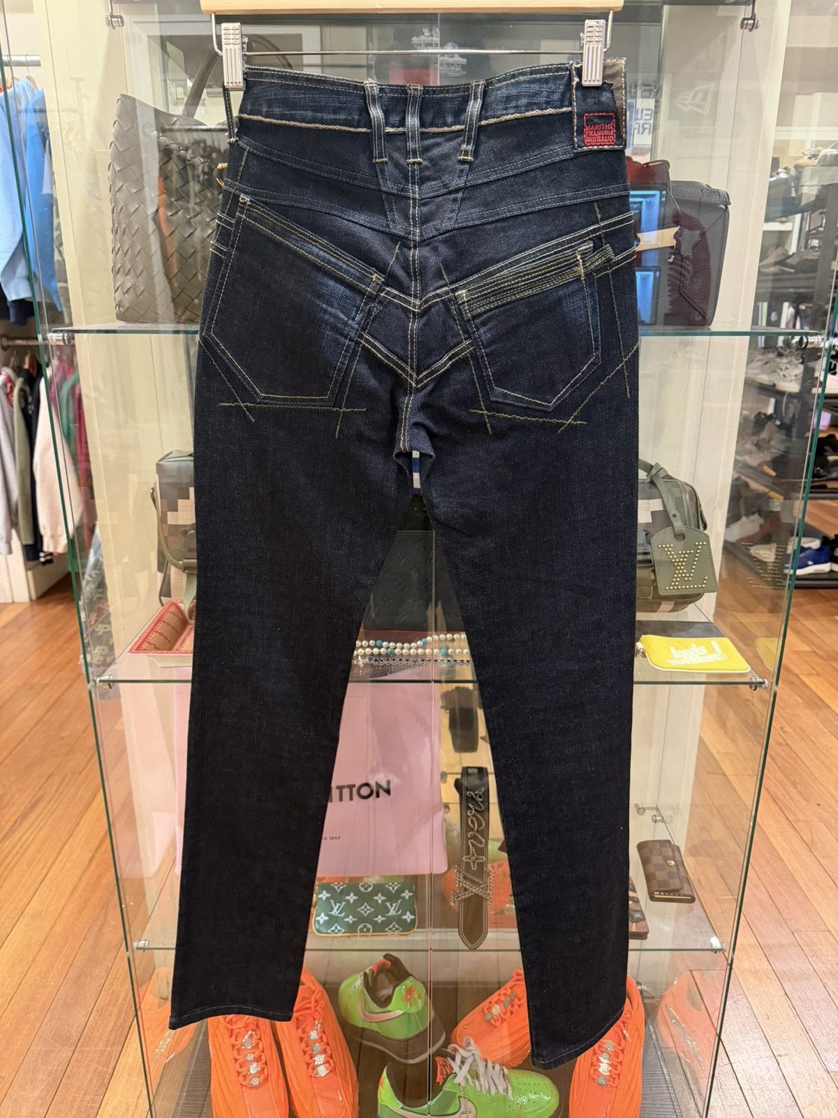Marithe + Francois Girbaud Marithe Francois Girbaud M Patch Denim Jeans Size 26" / US 2 / IT 38 - 2 Thumbnail