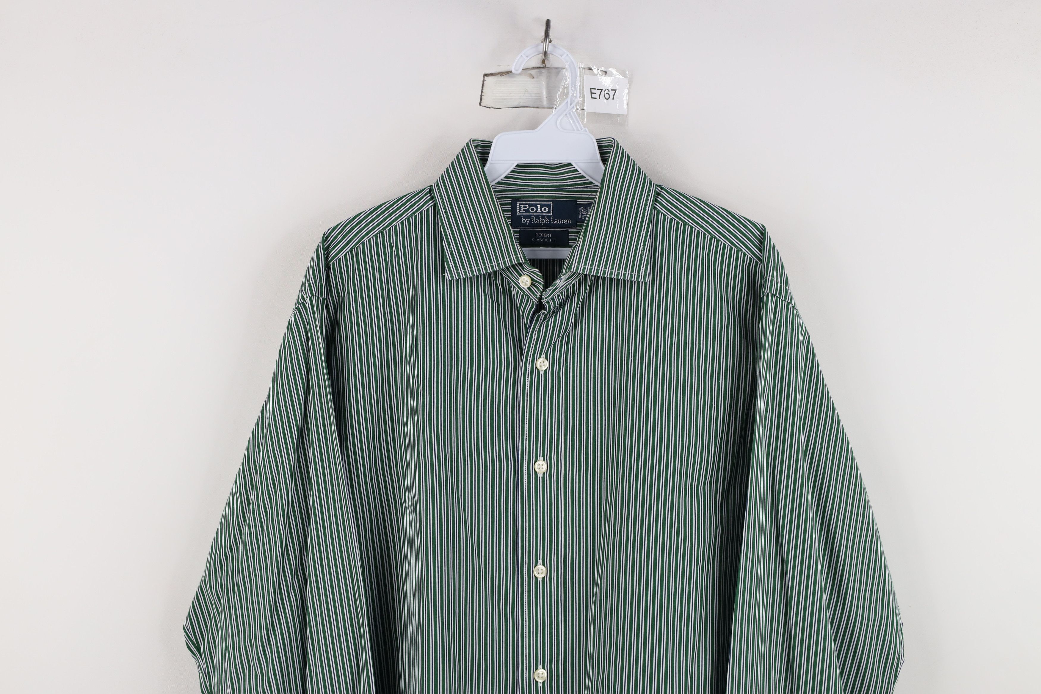 Ralph Lauren Vintage 90s Ralph Lauren Classic Fit Striped Button Shirt Size US M / EU 48-50 / 2 - 2 Thumbnail