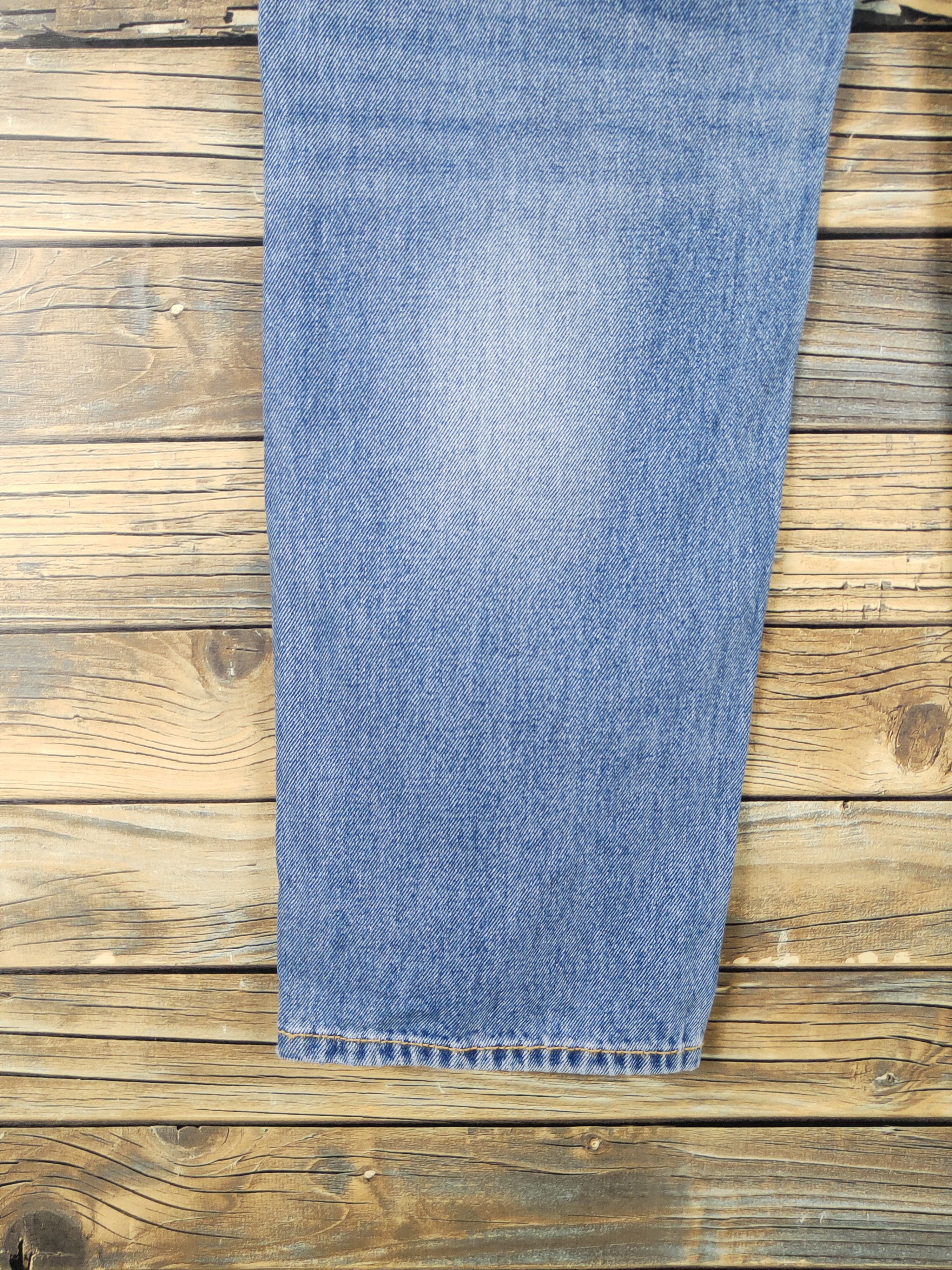 GU GU Blue Distressed Ripped denim Jeans #W1562 Size US 34 / EU 50 - 9 Thumbnail