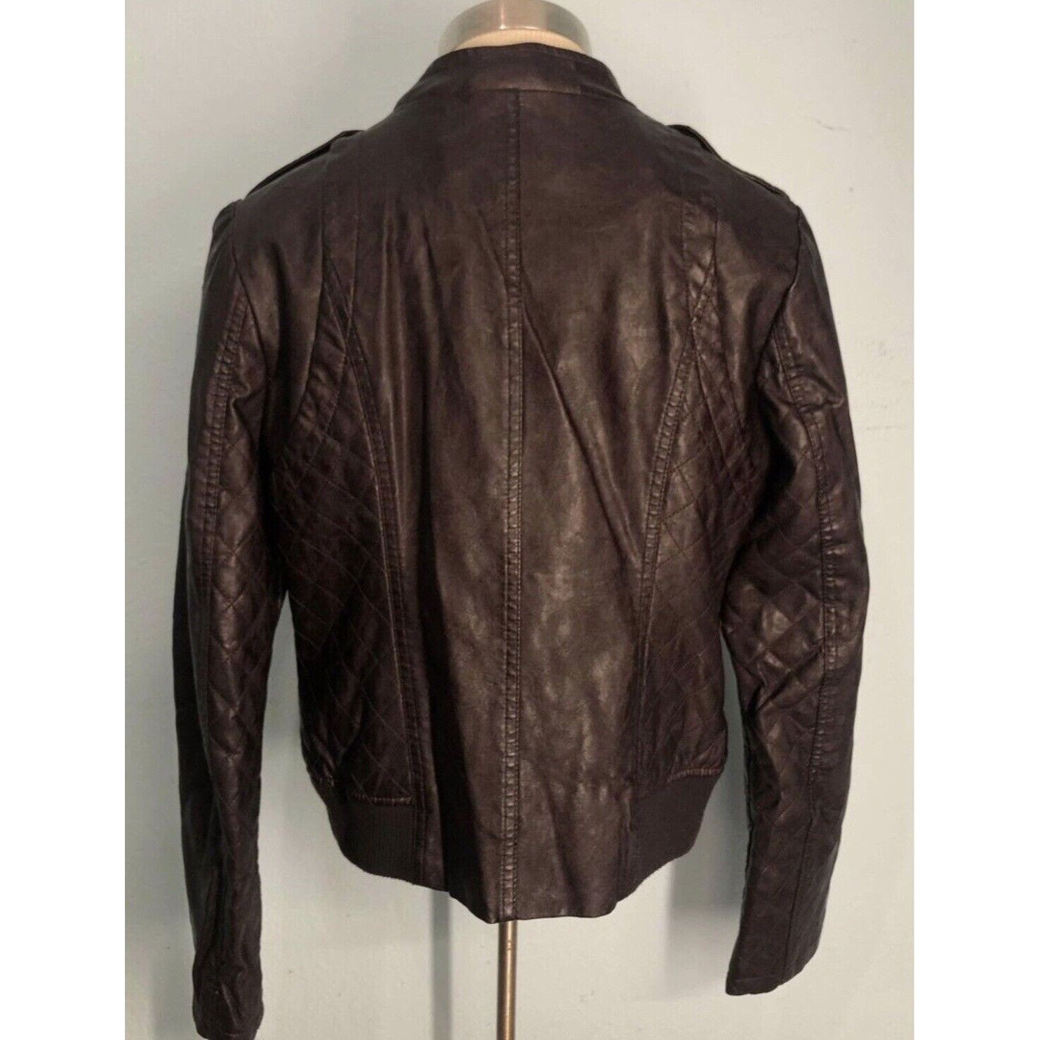 Guess NWT Jacket Faux Leather Large Women GUESS LOS ANGELES Size L / US 10 / IT 46 - 2 Thumbnail