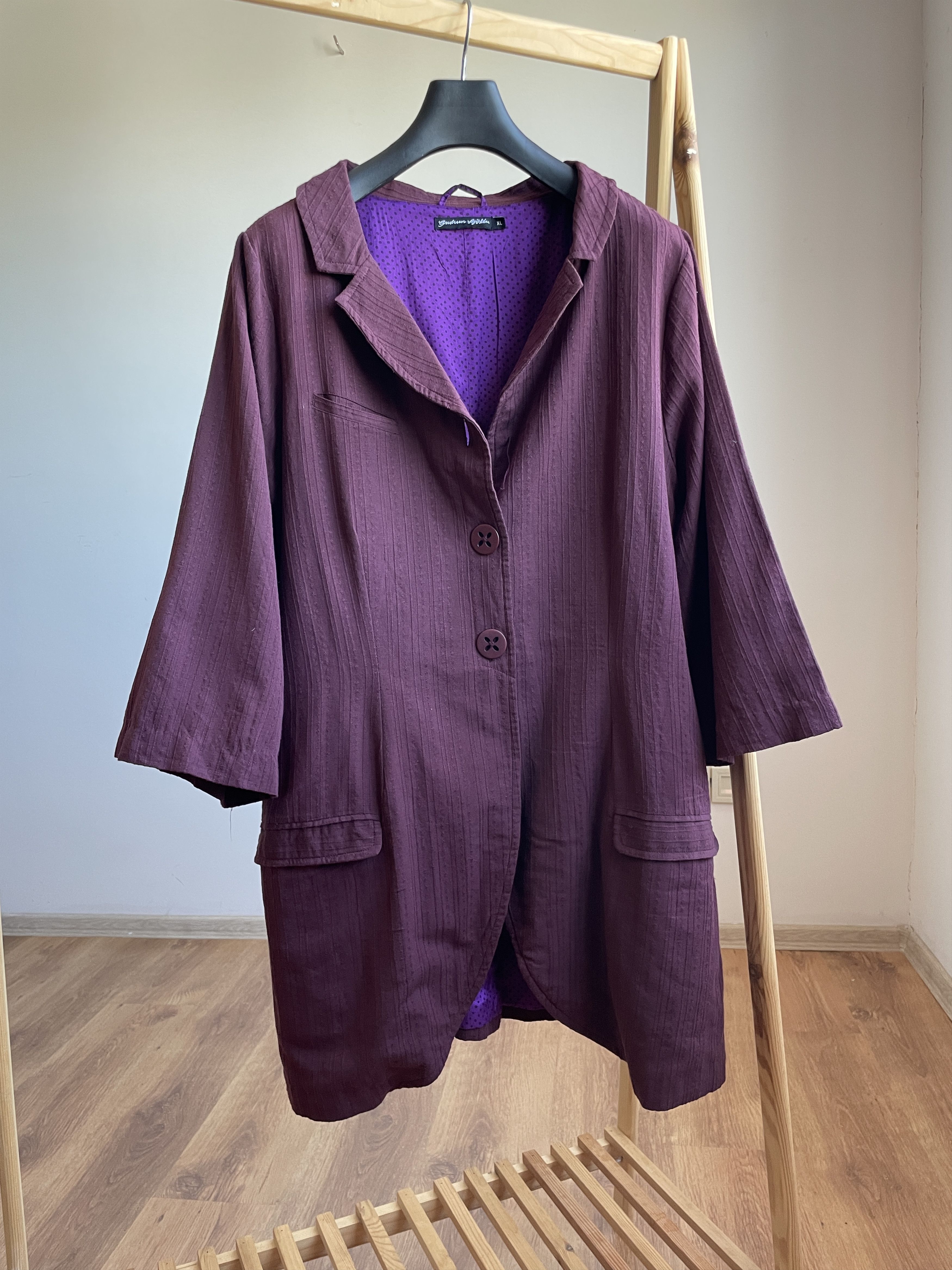 Gudrun Sjoden Gudrun Sjoden Womens Muslin Ornamental Cotton Flex Coat Size XL / US 12-14 / IT 48-50 - 1 Thumbnail
