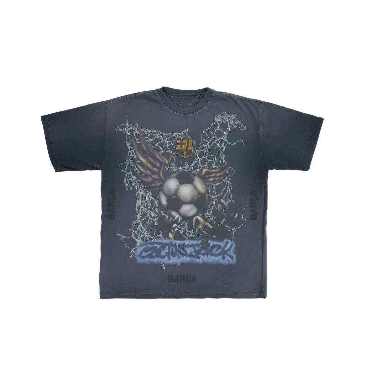 Travis Scott Travis scott x barcelona acid washed tee Size US M / EU 48-50 / 2 - 1 Thumbnail