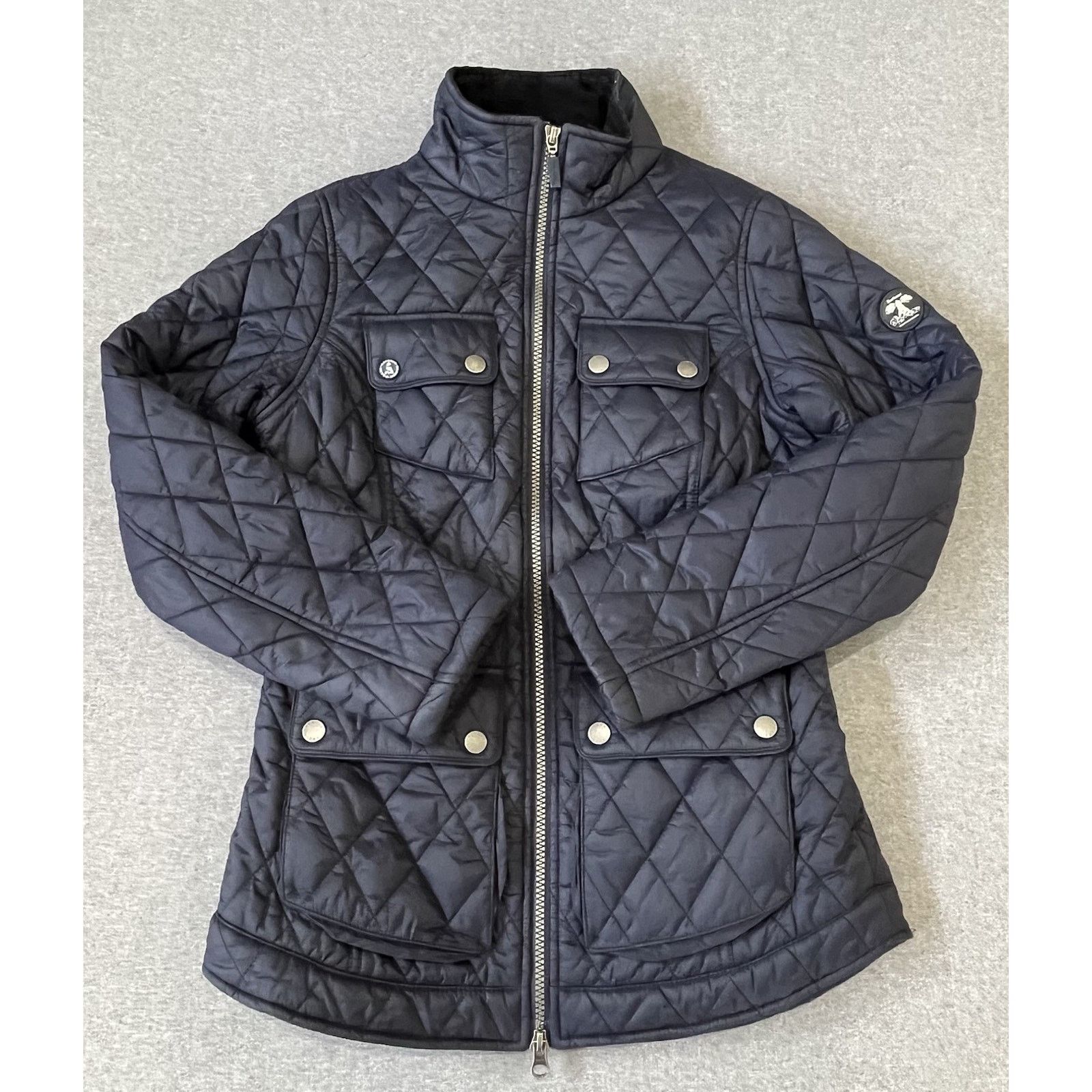 『TEN QUILTING JKT 44 NAVY』 Barbour Dolostone Quilt Jacket Women's US 4 Navy Pockets