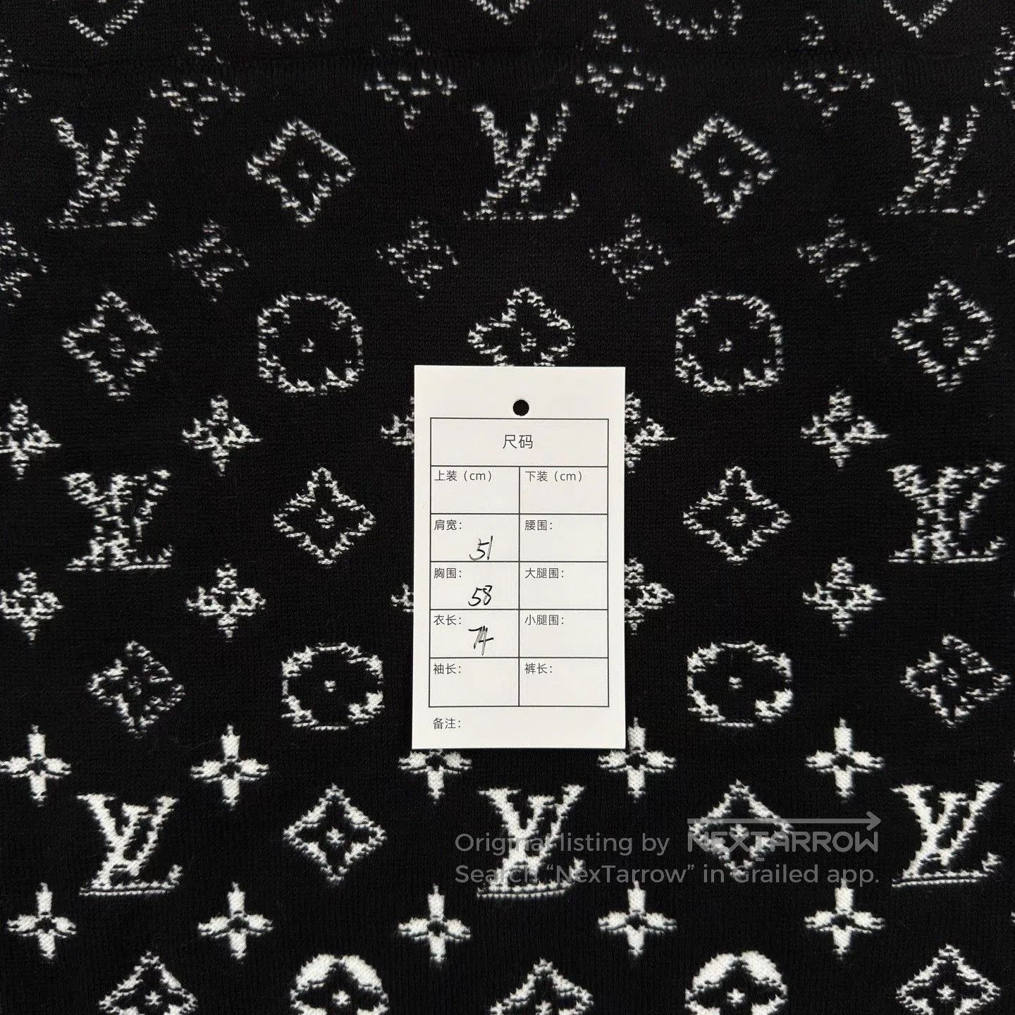 Louis Vuitton LV Black White Gradient Print Hoodie. Size US XL / EU 56 / 4 - 5 Thumbnail