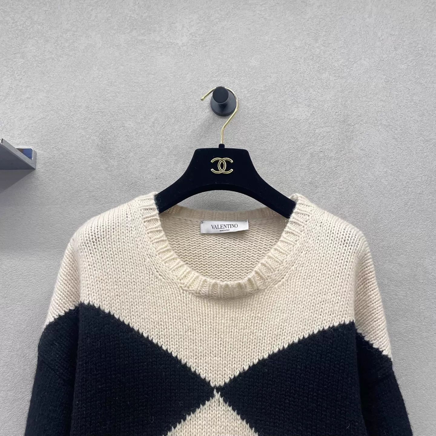 Valentino Valentino color blocked geometric knit sweater S Size S / US 4 / IT 40 - 4 Thumbnail