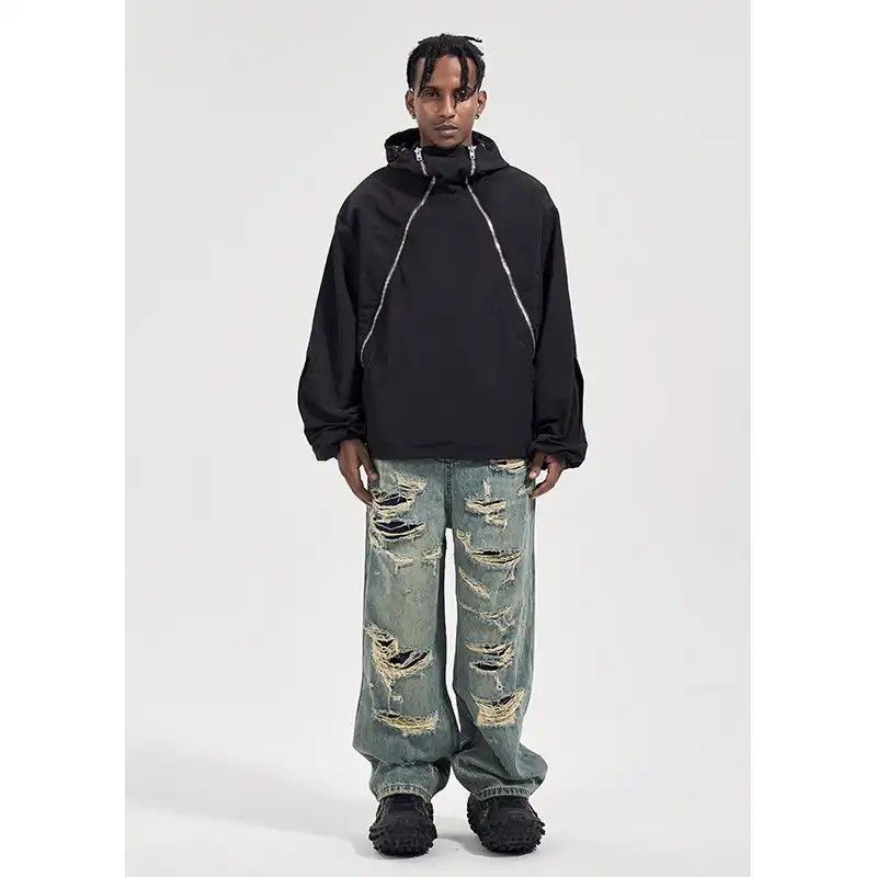 Japanese Brand × Vintage Men's Street wear Wide Leg Jeans hip hop y2k jeans Size US 30 / EU 46 - 2 Thumbnail