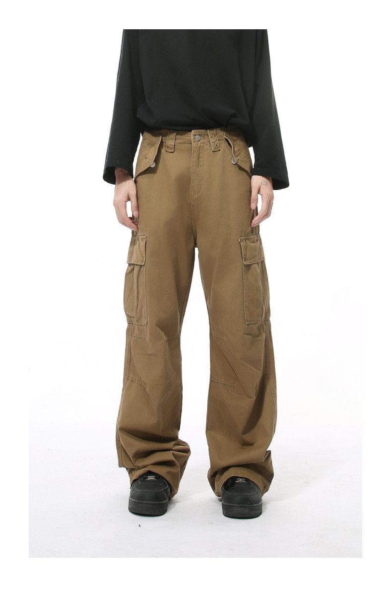 Japanese Brand × Jean American heavy retro straight loose casual cargo jeans Size US 34 / EU 50 - 4 Thumbnail