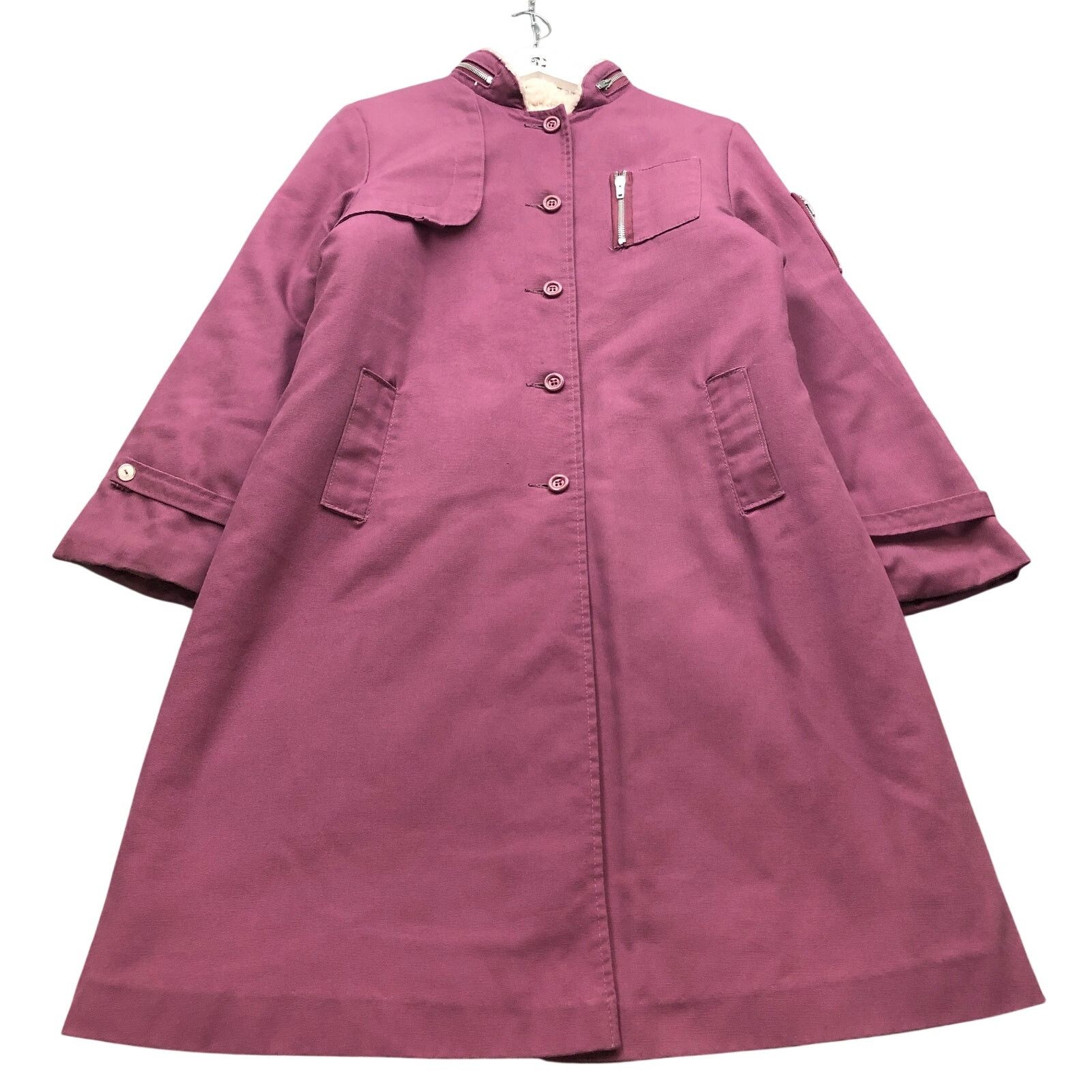 Other Vintage 70s Young Canadian Sherpa Trench Coat Womens Large Size L / US 10 / IT 46 - 1 Thumbnail