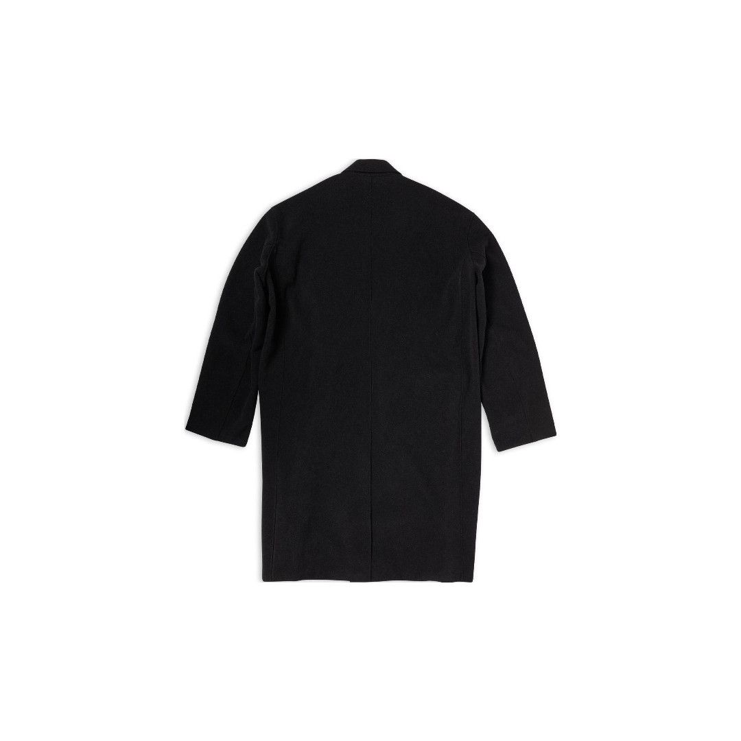 Balenciaga o1mt1gz0325 Raw Edge Coat in Black Size US M / EU 48-50 / 2 - 2 Thumbnail
