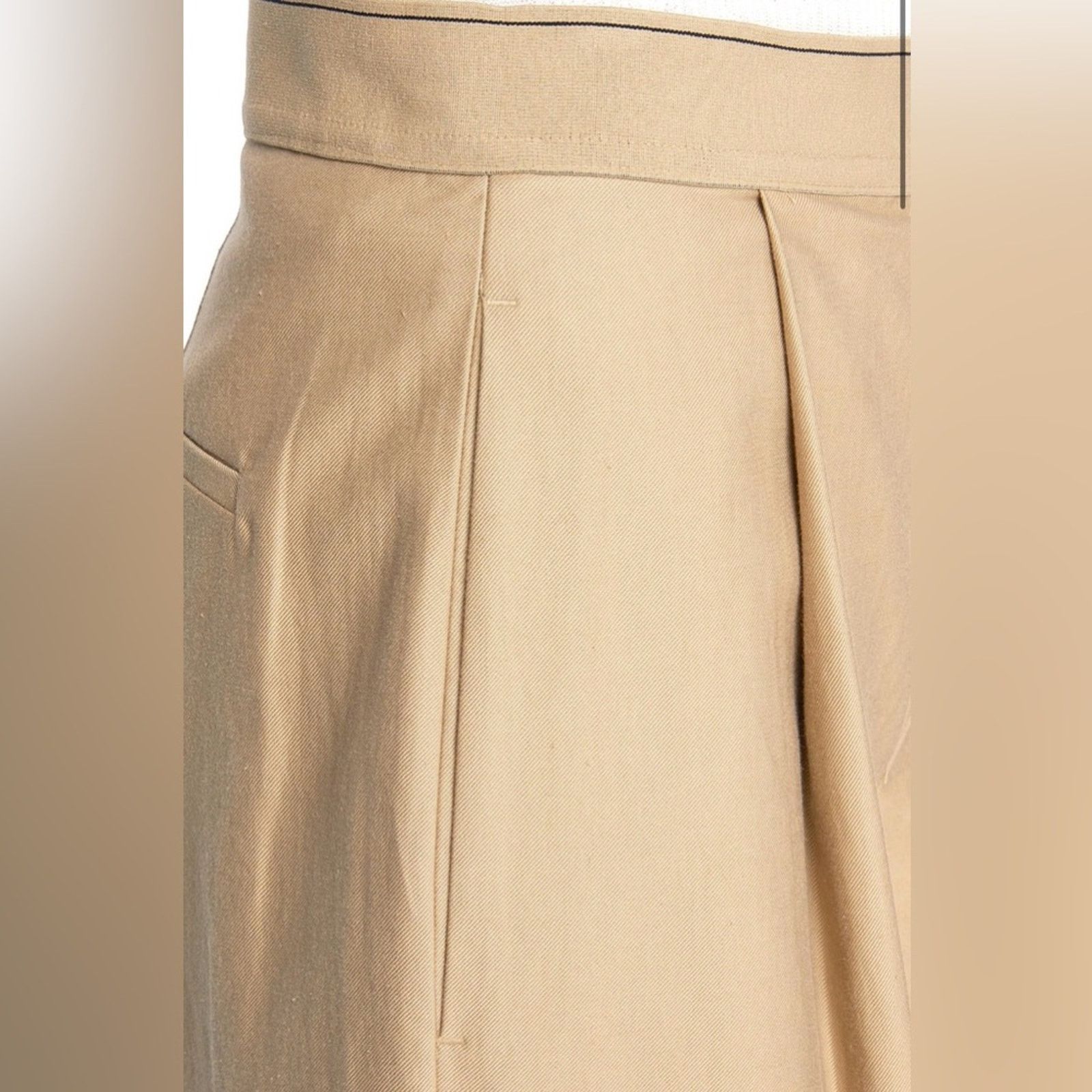 Vince Vince Beige Wide-Leg Trousers Size 30" / US 8 / IT 44 - 2 Thumbnail