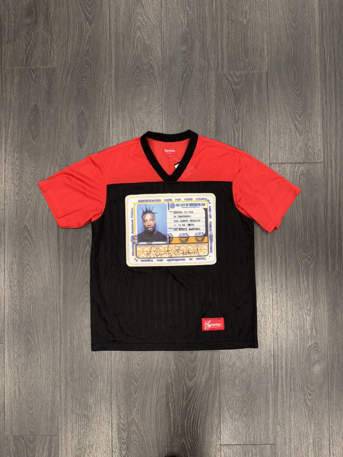 Supreme Supreme Dirt Ol’ Bastard Football Jersey (Red) Size US S / EU 44-46 / 1 - 1 Thumbnail