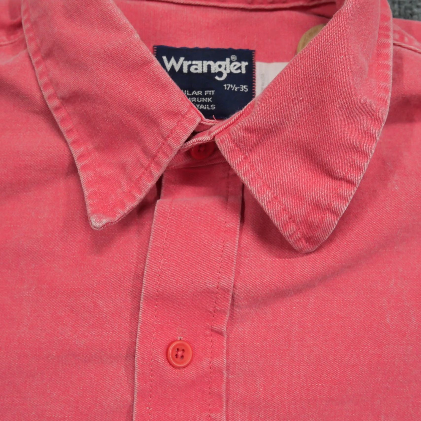 Wrangler VINTAGE Wrangler Shirt Mens 2XL Pink Striped Button Up 90s Western Canvas Long Sleeve Pocketed Size US XXL / EU 58 / 5 - 5 Thumbnail