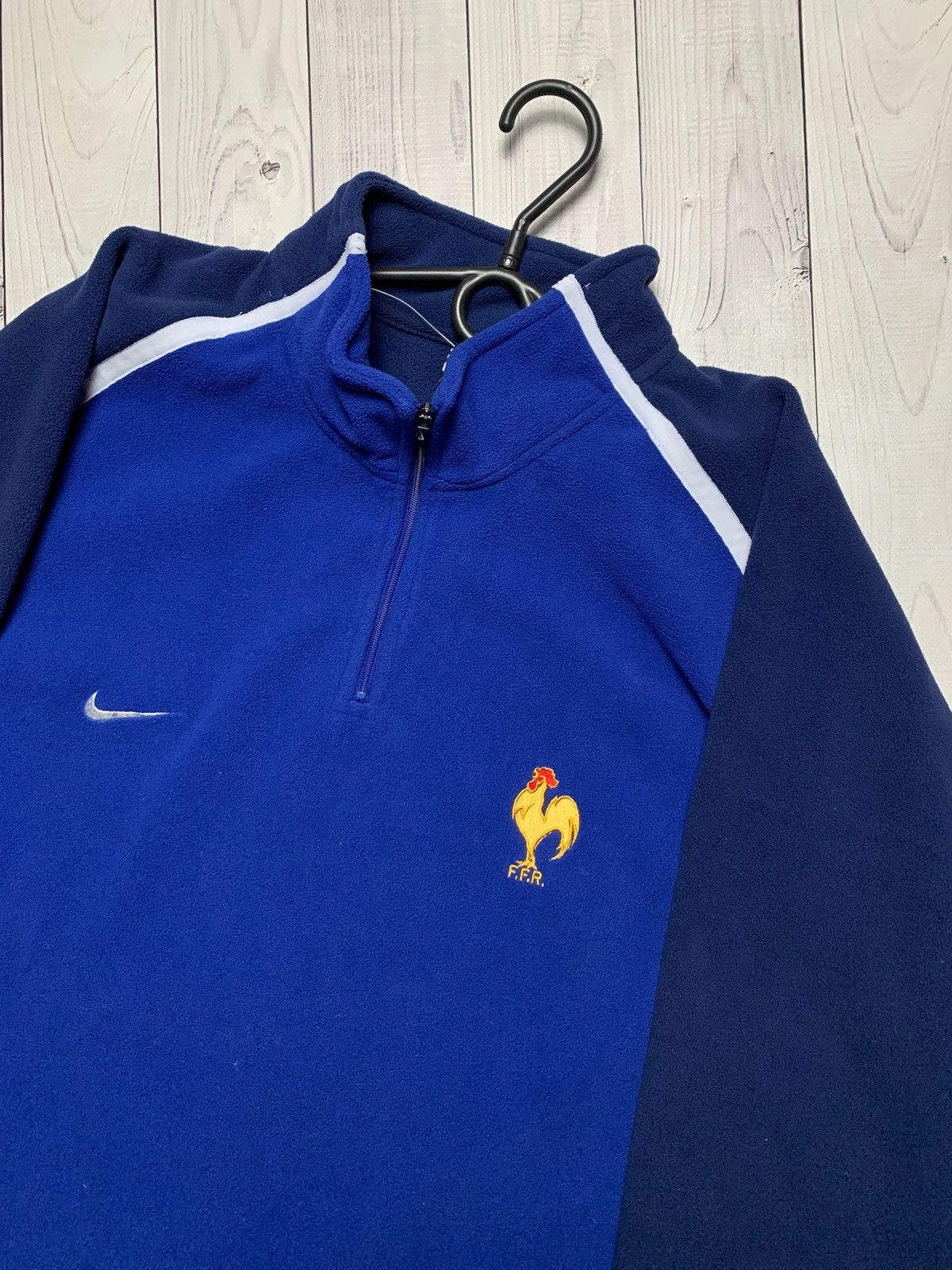 Vintage Vintage Nike France fleece jacket size XXL blue Size US XXL / EU 58 / 5 - 2 Thumbnail