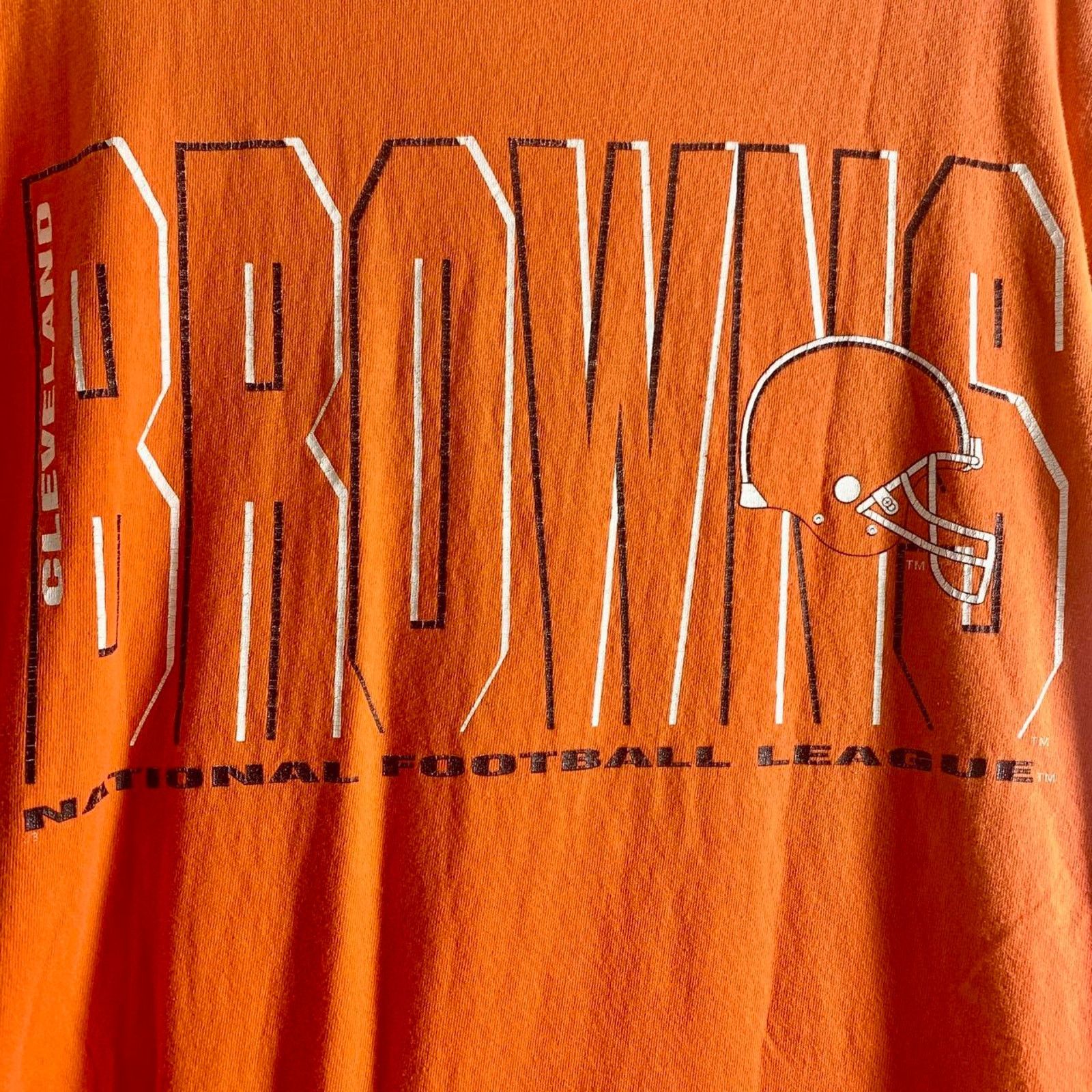 NFL vintage 90s NFL CLEVELAND BROWNS single stitch tee shirt M Size US M / EU 48-50 / 2 - 1 Thumbnail