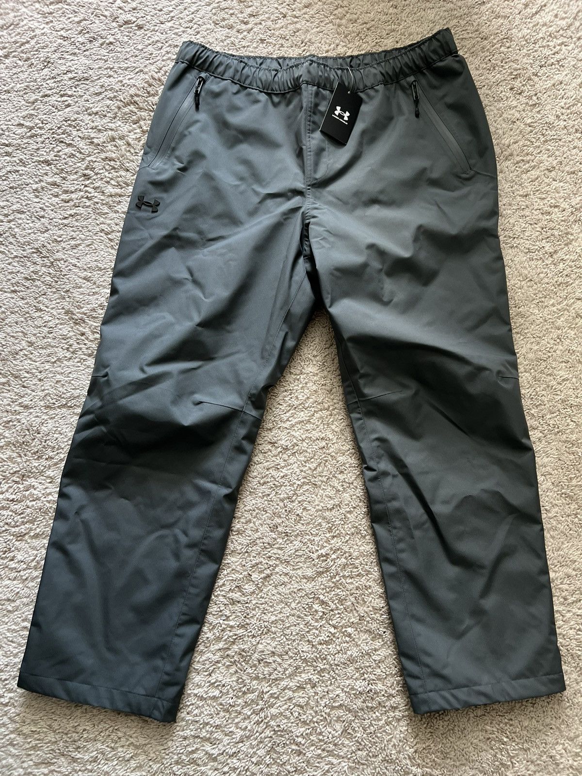 Under Armour Under Armour Gray Stormproof Lined Rain Pants Waterproof Size US 34 / EU 50 - 9 Thumbnail