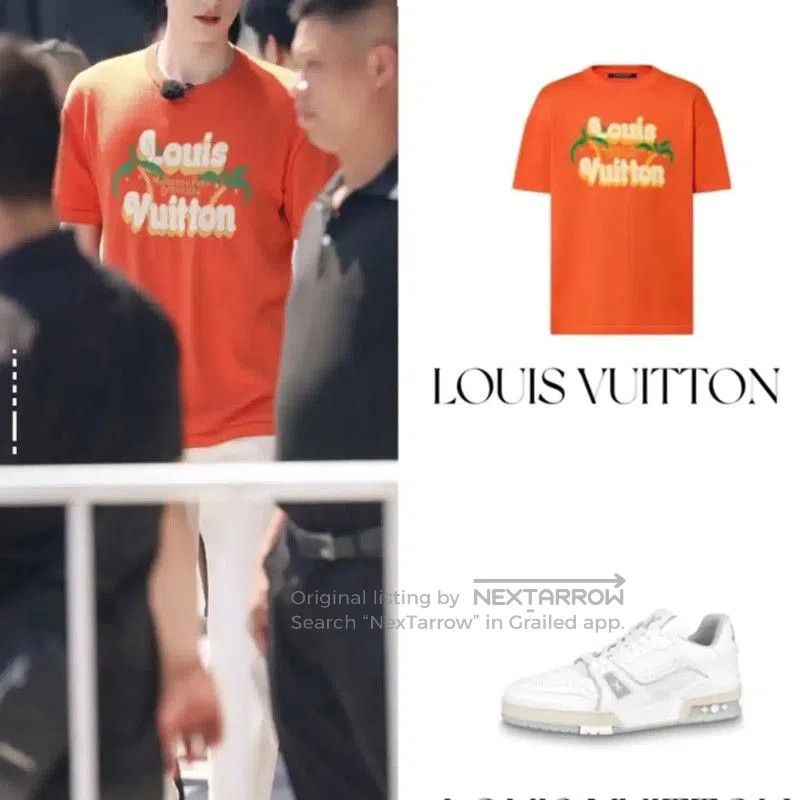 Louis Vuitton Louis Vuitton Orange Short Sleeve Men's T. Size US M / EU 48-50 / 2 - 7 Thumbnail