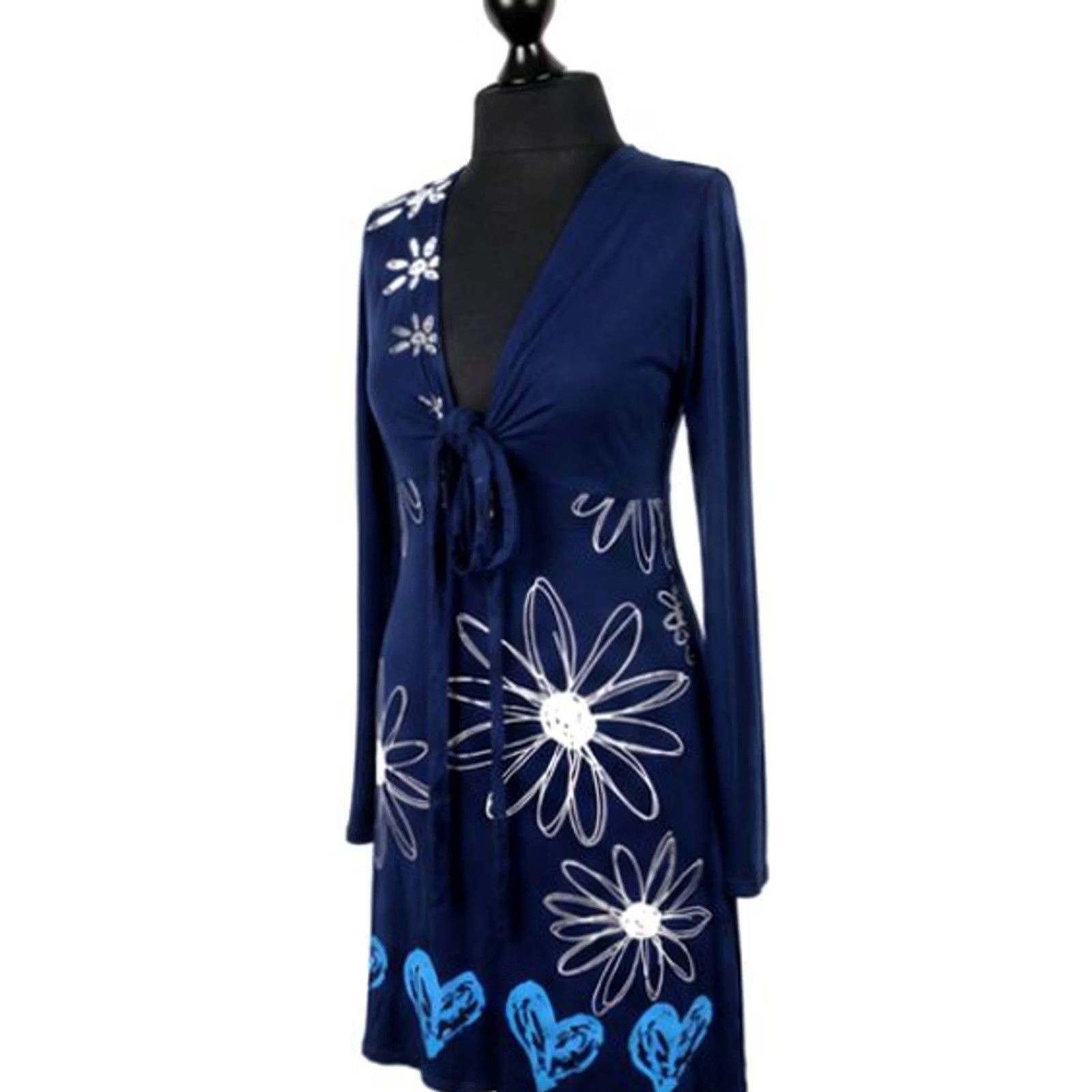 Desigual Desigual womens blue Dress Size S Size S / US 4 / IT 40 - 4 Thumbnail