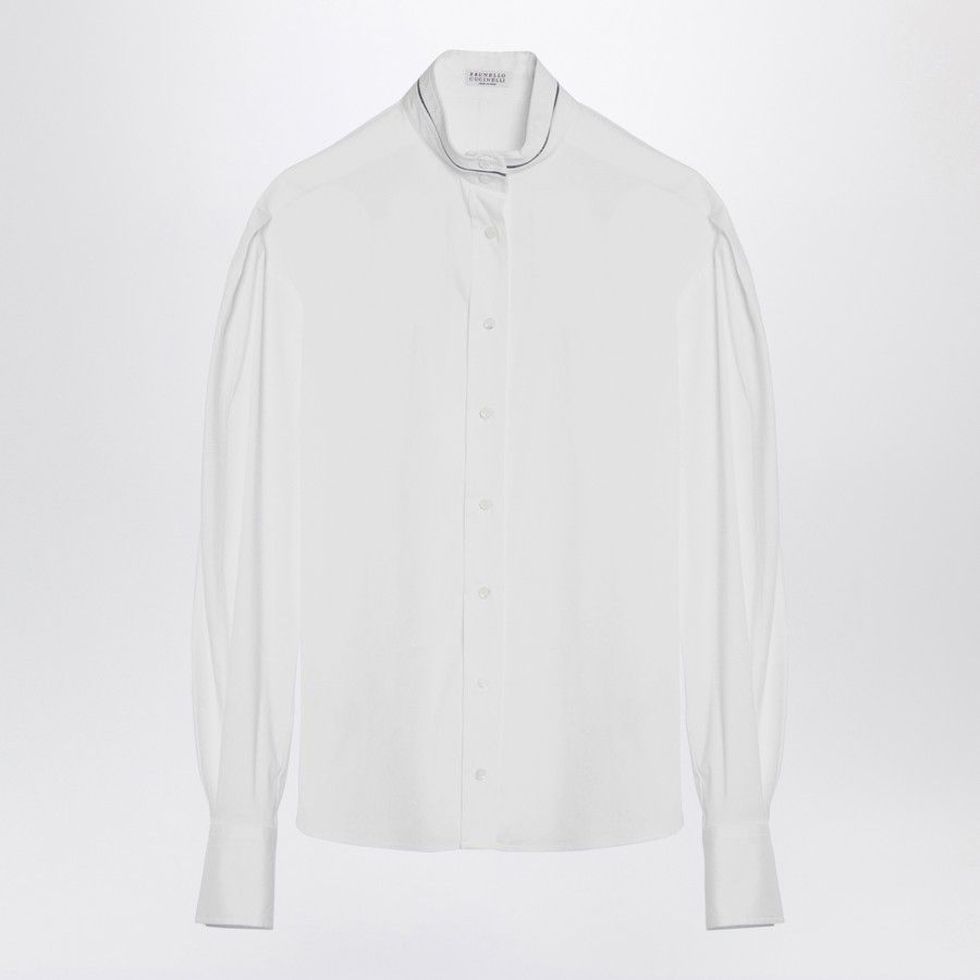 o1d2blof0824 Cotton Blend Shirt in White