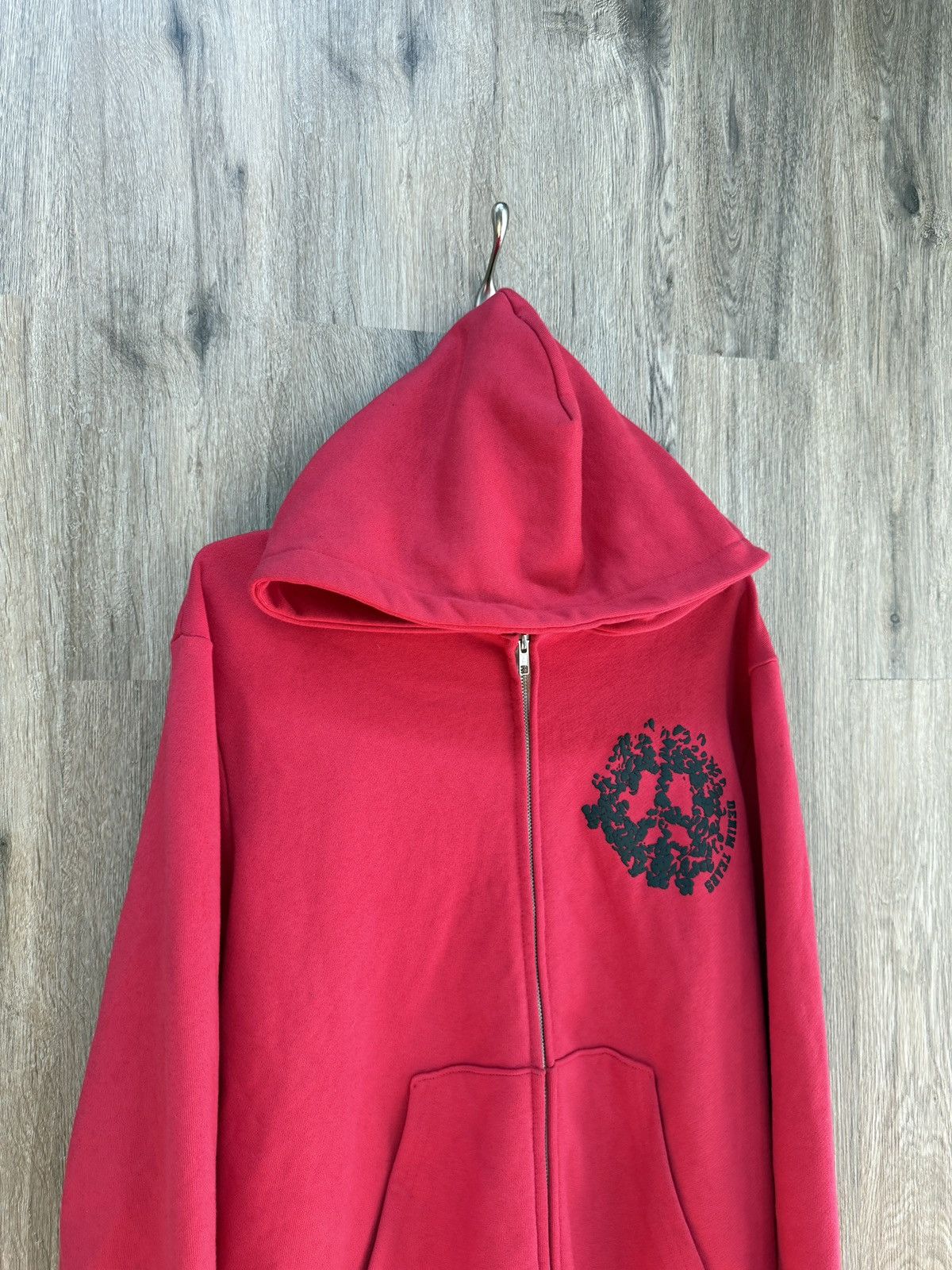 DENIM TEARS Denim Tear Zip Up Red Hoodie Size US L / EU 52-54 / 3 - 2 Thumbnail