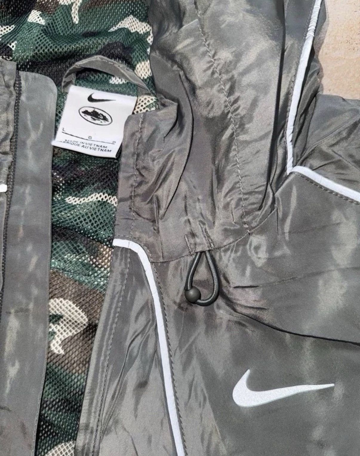 Corteiz × Nike Nike X Corteiz Gully Gray Jacket Men’s L Size US L / EU 52-54 / 3 - 3 Thumbnail