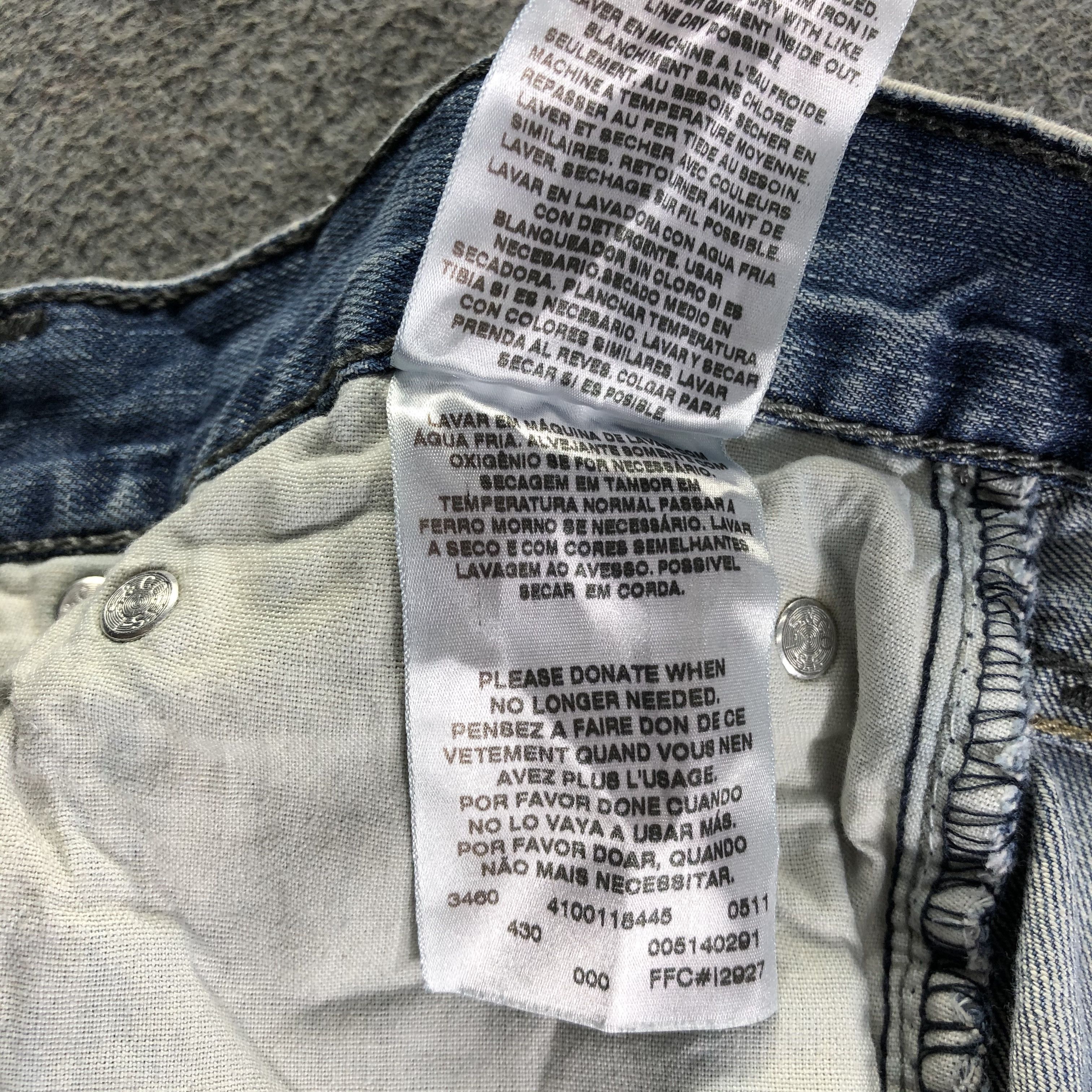Levi's Vintage Blue Wash Levis 514 Jeans-J4175 Size US 35 - 12 Thumbnail