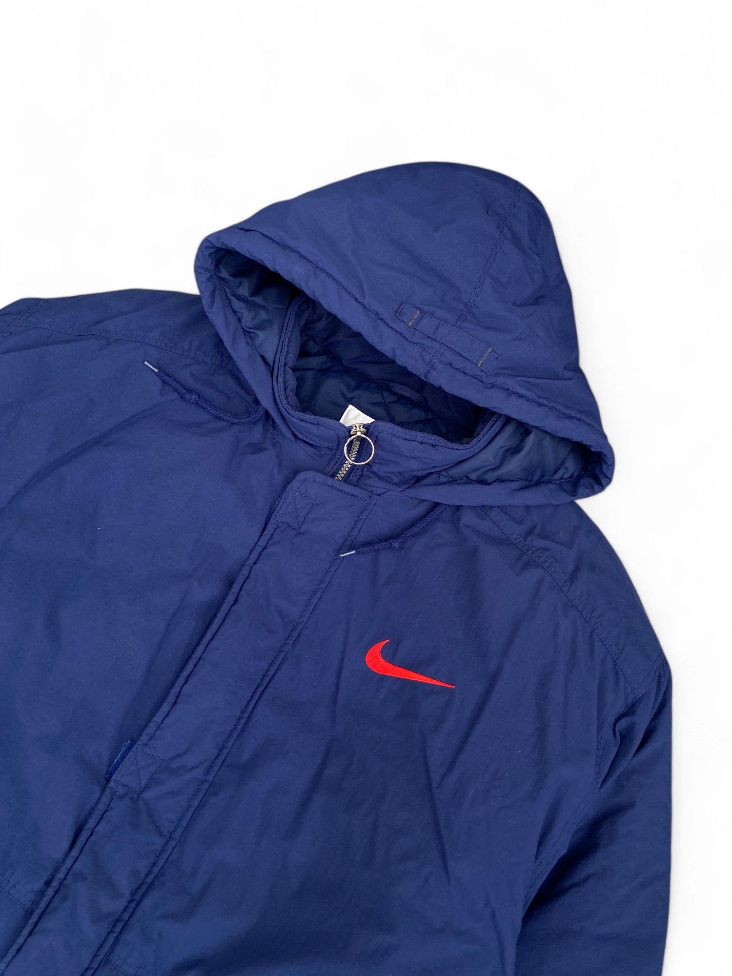 Nike × Vintage Vintage 90s Nike Jakcet Insulated Big Swoosh Parka Size US M / EU 48-50 / 2 - 3 Thumbnail