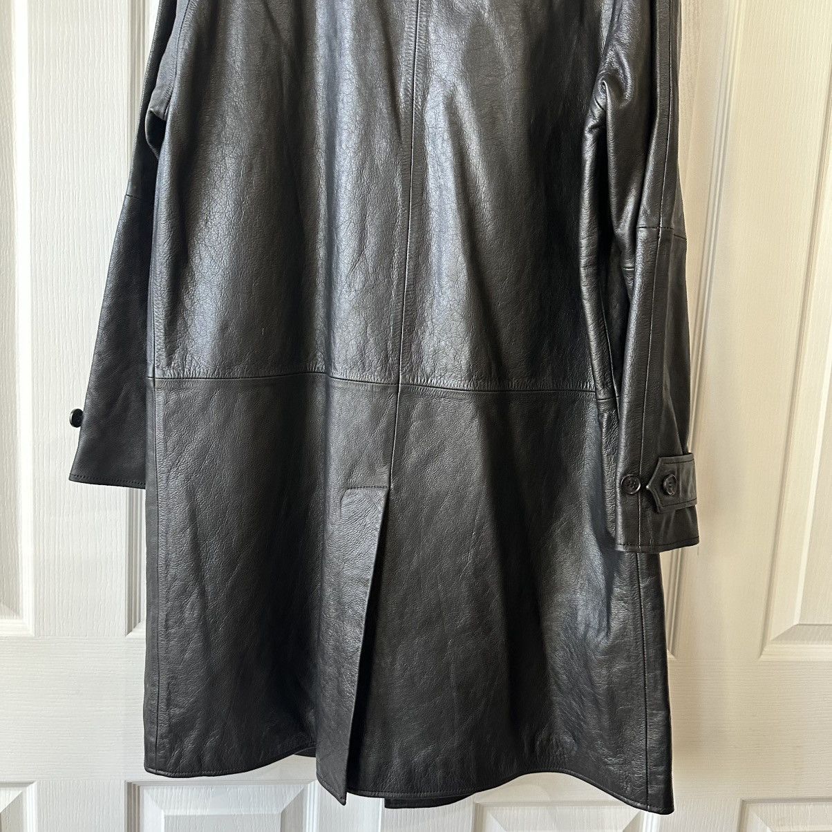 Zara New $439 Zara Steven Meisel Leather Black Trench Coat Large Size US L / EU 52-54 / 3 - 4 Thumbnail