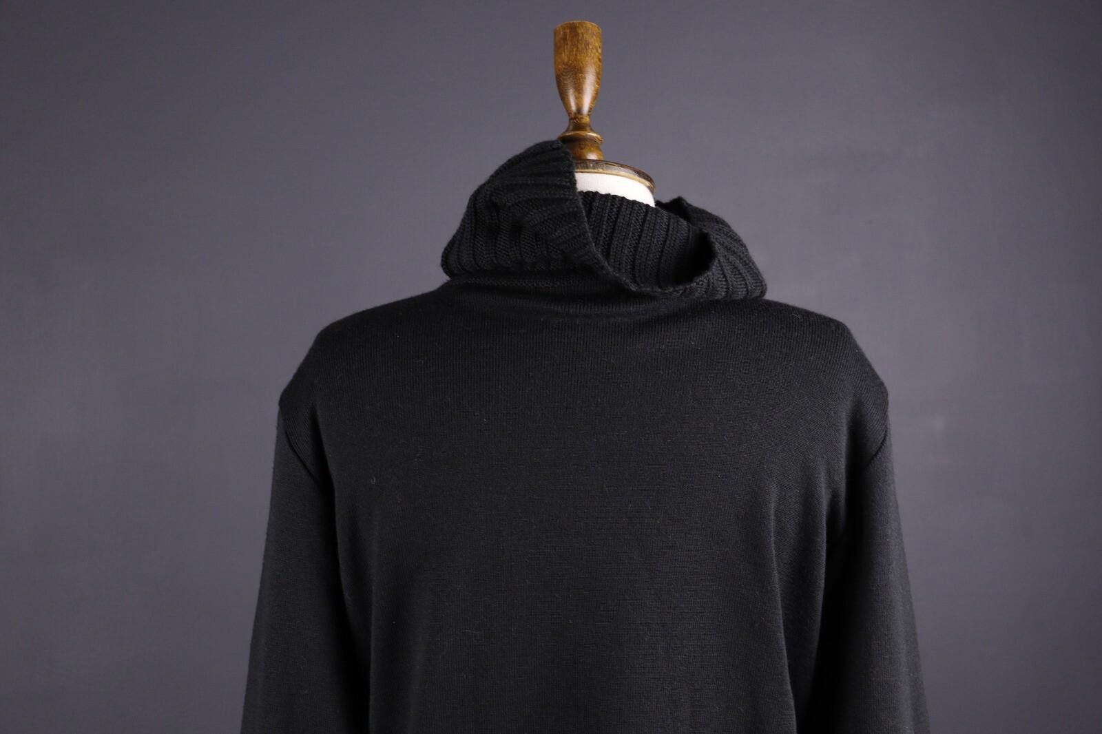 Carlo Colucci Carlo Colucci Black Wool Turtle Neck Knit Sweater Size 42 Size M / US 6-8 / IT 42-44 - 6 Thumbnail