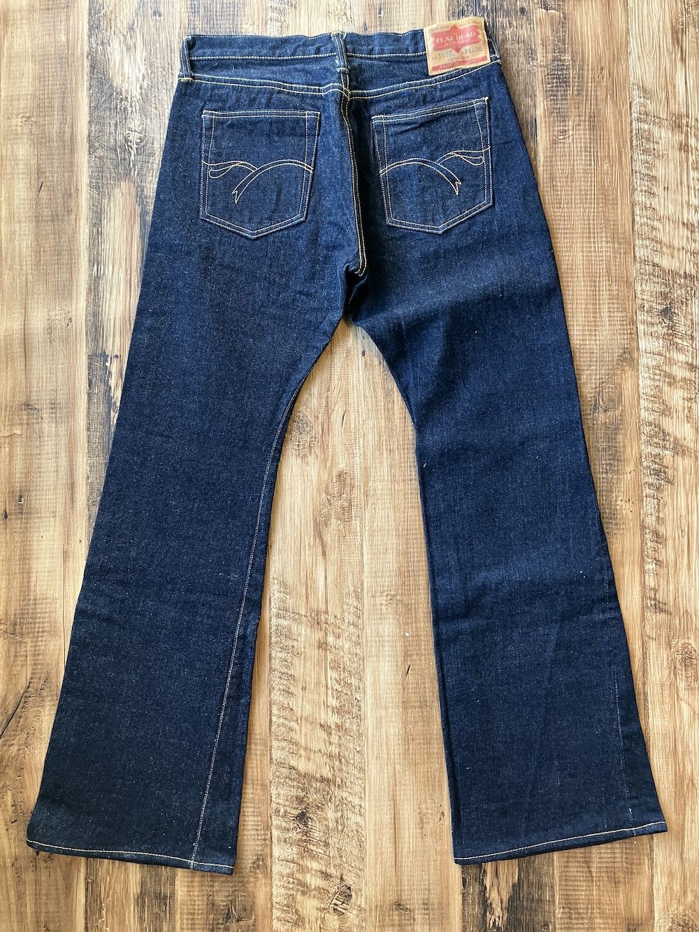 The Flat Head THE FLAT HEAD 1007 Bootcut W31 x L32 Zimbabwe cotton 14.5oz Size US 31 - 1 Thumbnail