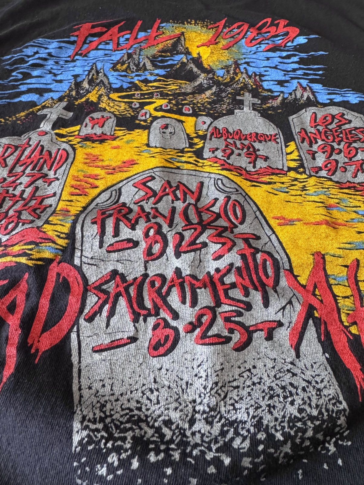 Band Tees × Vintage 1985 Slayer Live Undead Fall Slatanic Wehrmacht 80s Shirt Size US M / EU 48-50 / 2 - 5 Thumbnail