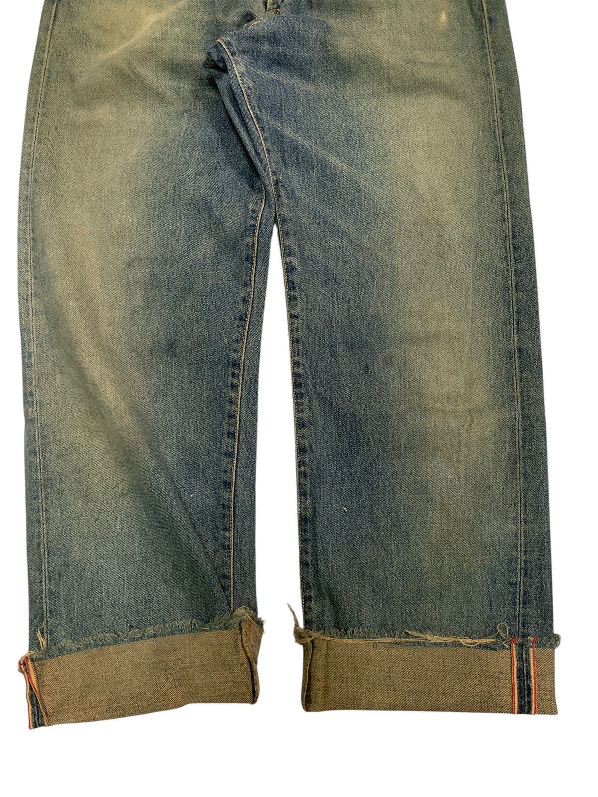 Kapital VINTAGE EDWIN 505X SELVEDGE BAGGY RUSTY DISTRESSED DENIM Size US 29 - 11 Thumbnail