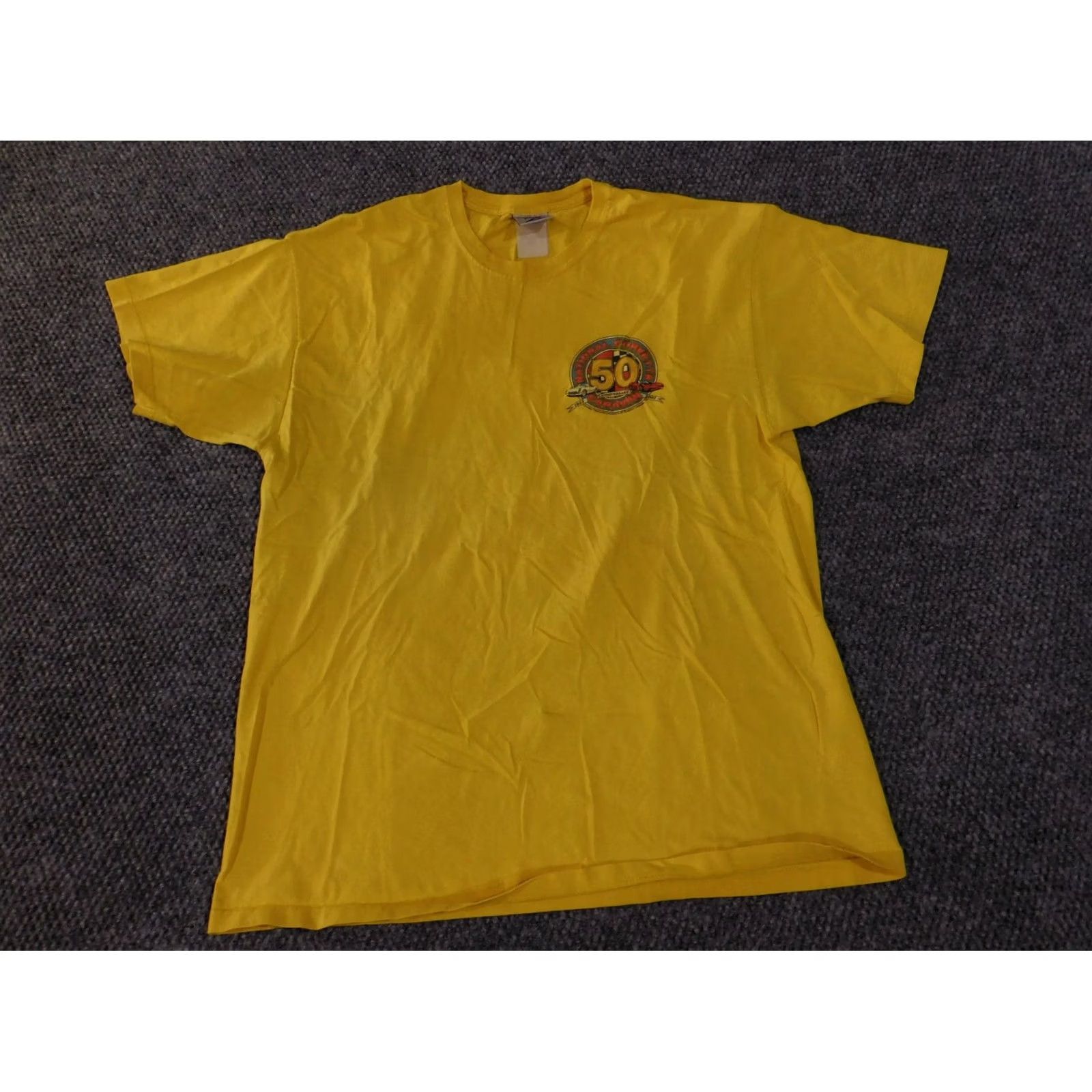Jerzees VINTAGE Jerzees T-Shirt Mens XL Yellow 2003 Graphic Bowling Green Kentucky Beach American Shirt Size US XL / EU 56 / 4 - 5 Thumbnail