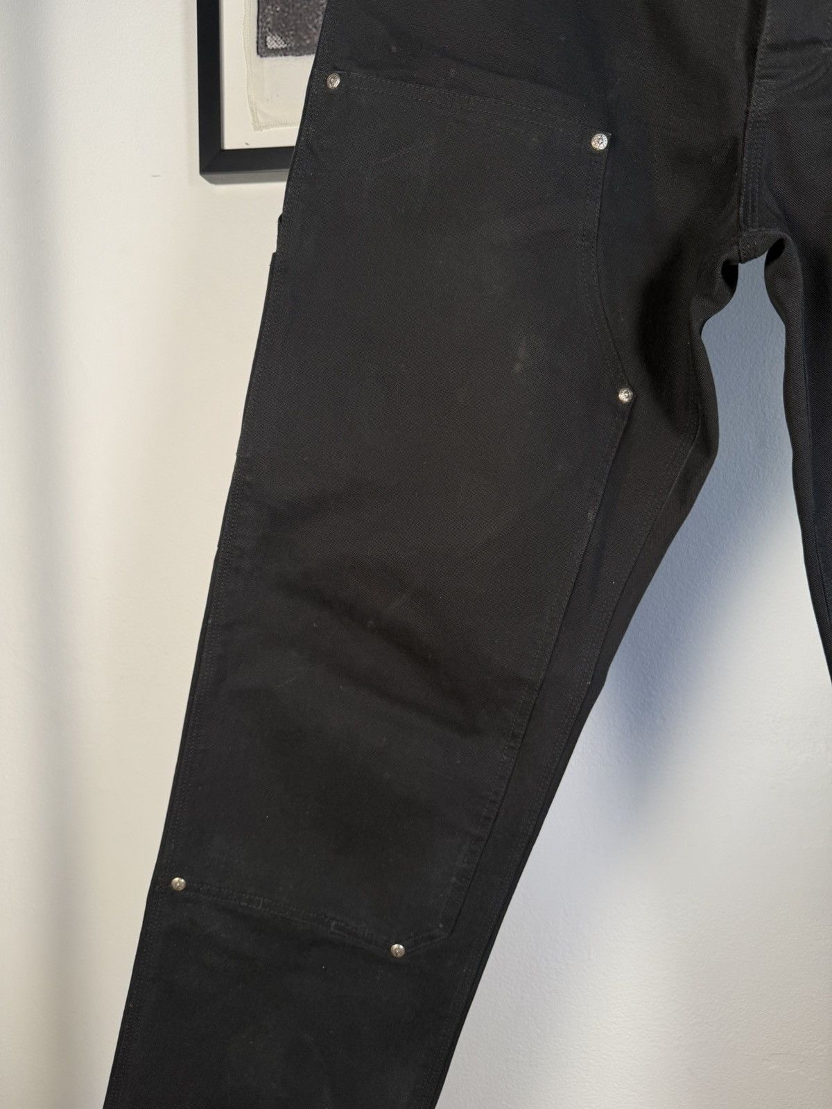 Chrome Hearts 🏁CLASSIC OG RELEASE🏁 .925 SILVER DOUBLE KNEE CARPENTER PANTS Size US 32 / EU 48 - 6 Thumbnail