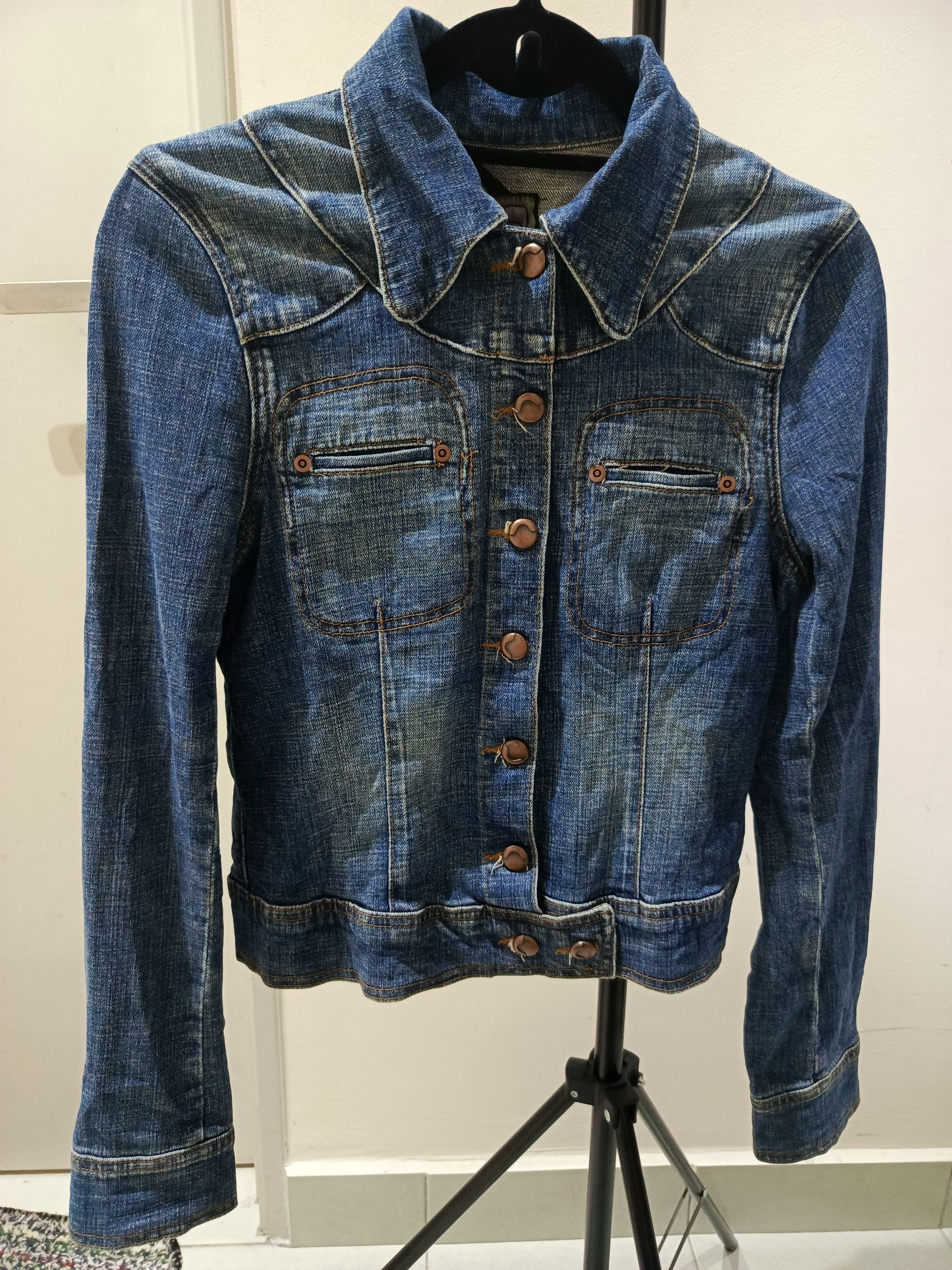 Joe's Joe's Jeans dark blue, short-length denim jacket Size S / US 4 / IT 40 - 1 Thumbnail
