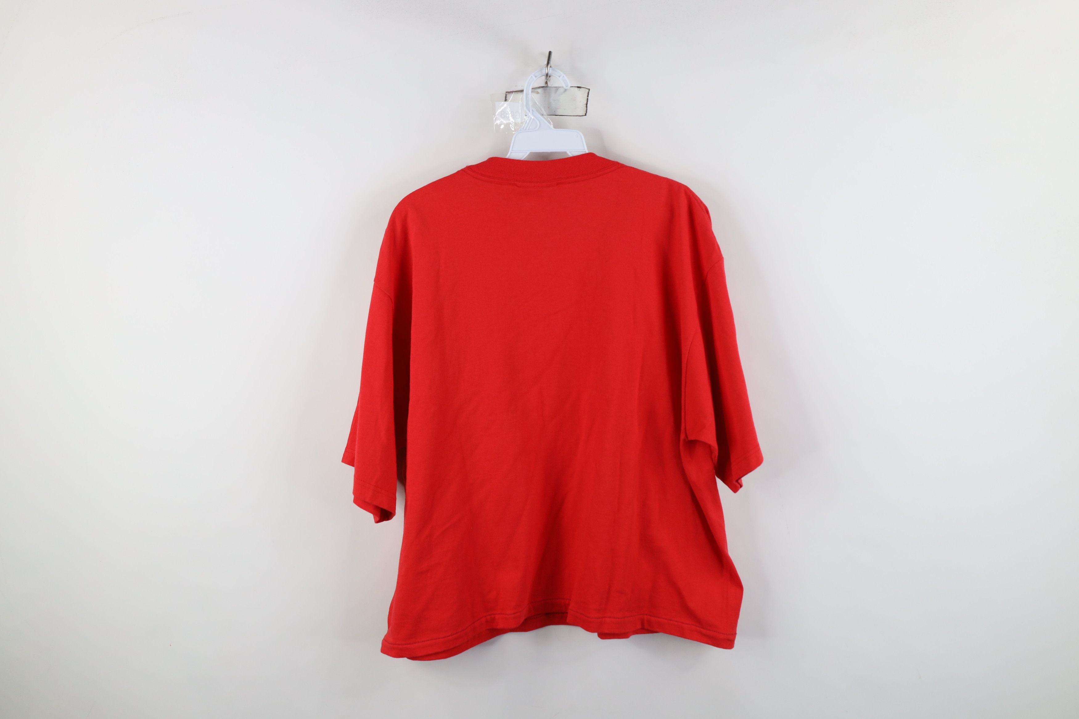 Coca Cola Vintage 90s Coca Cola Spell Cropped T-Shirt Red Cotton USA Size L / US 10 / IT 46 - 11 Thumbnail