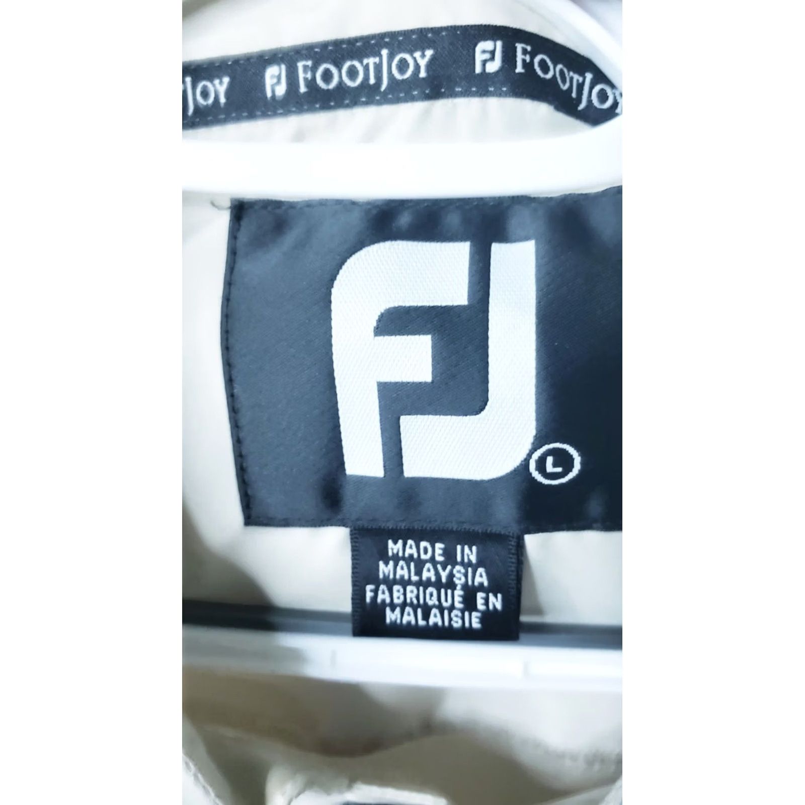 Footjoy FOOTJOY Golf Pullover Wind Jacket Men's Large Beige Long Sleeve 1/4 Snap Size US L / EU 52-54 / 3 - 7 Thumbnail