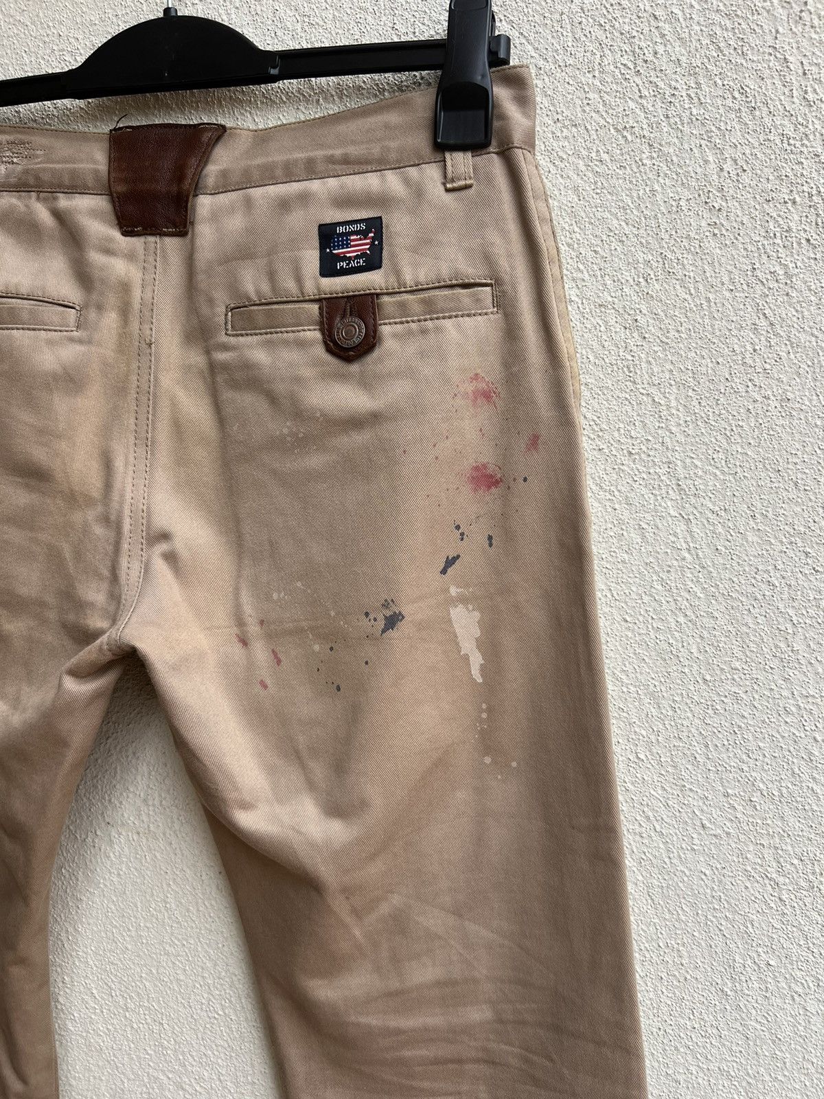 Vintage Bonds & Peace Japan Painter Khaki Flare Chinos Pant Size US 30 / EU 46 - 18 Thumbnail