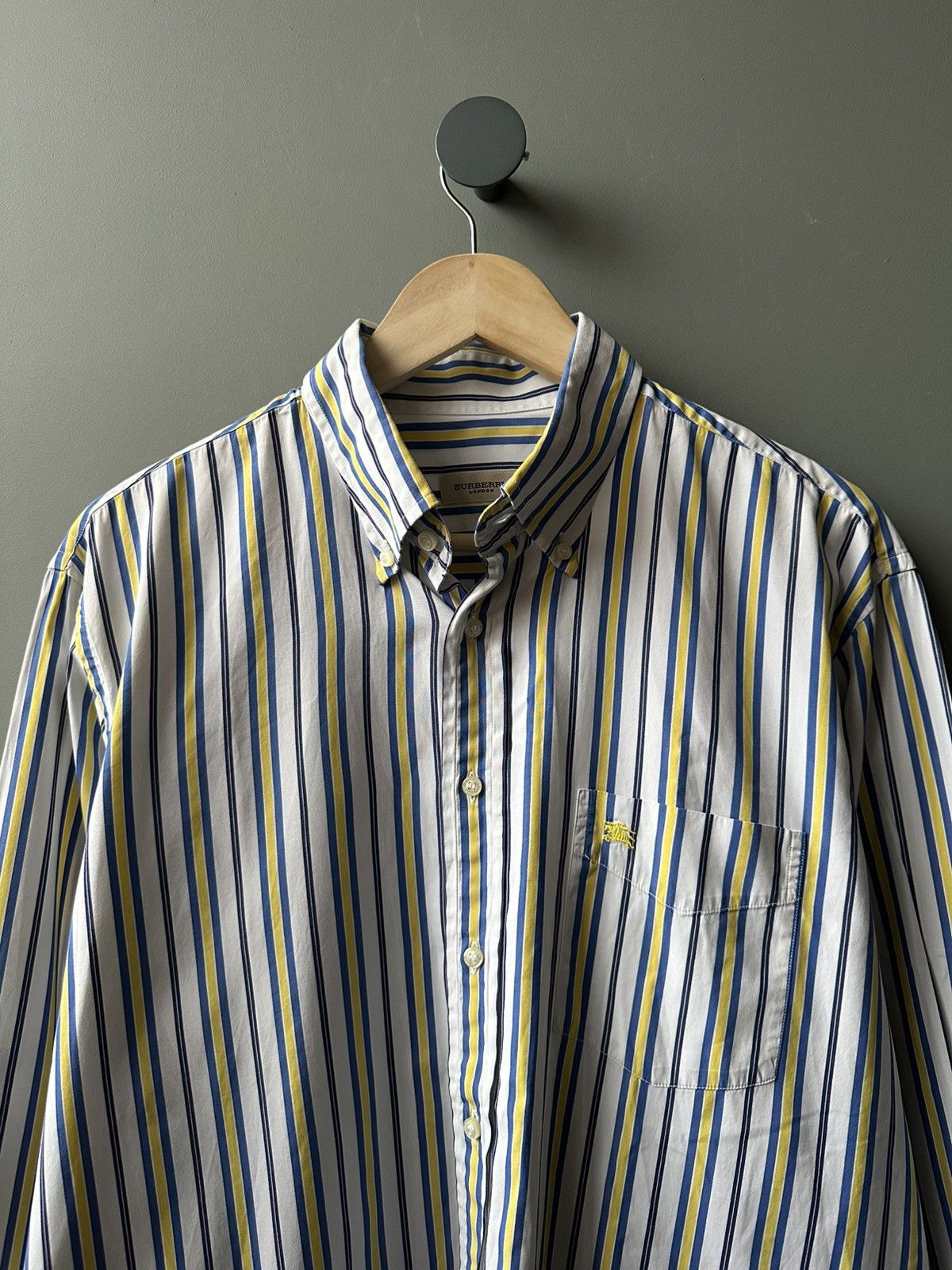 Burberry Burberry London Stripped Colorful Shirt Size XL Size US XL / EU 56 / 4 - 2 Thumbnail