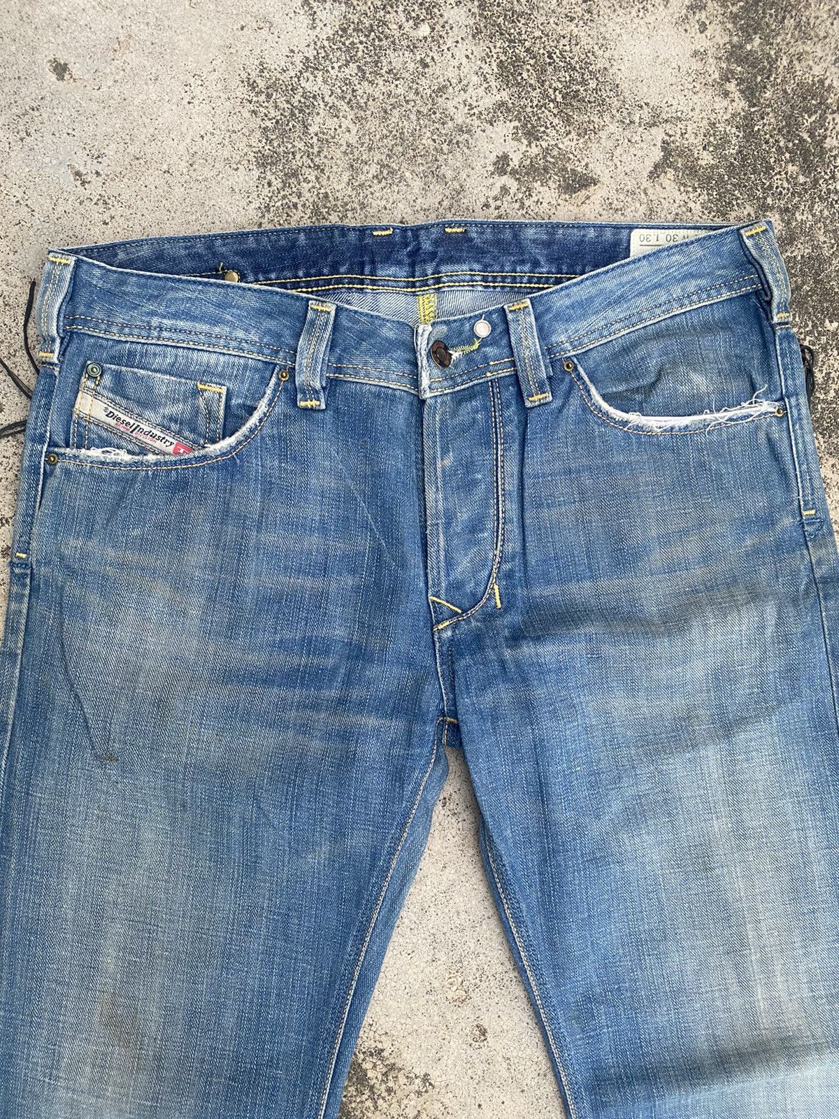 Diesel Diesel Jeans Distressed Straightcut Denim Size US 34 / EU 50 - 8 Thumbnail