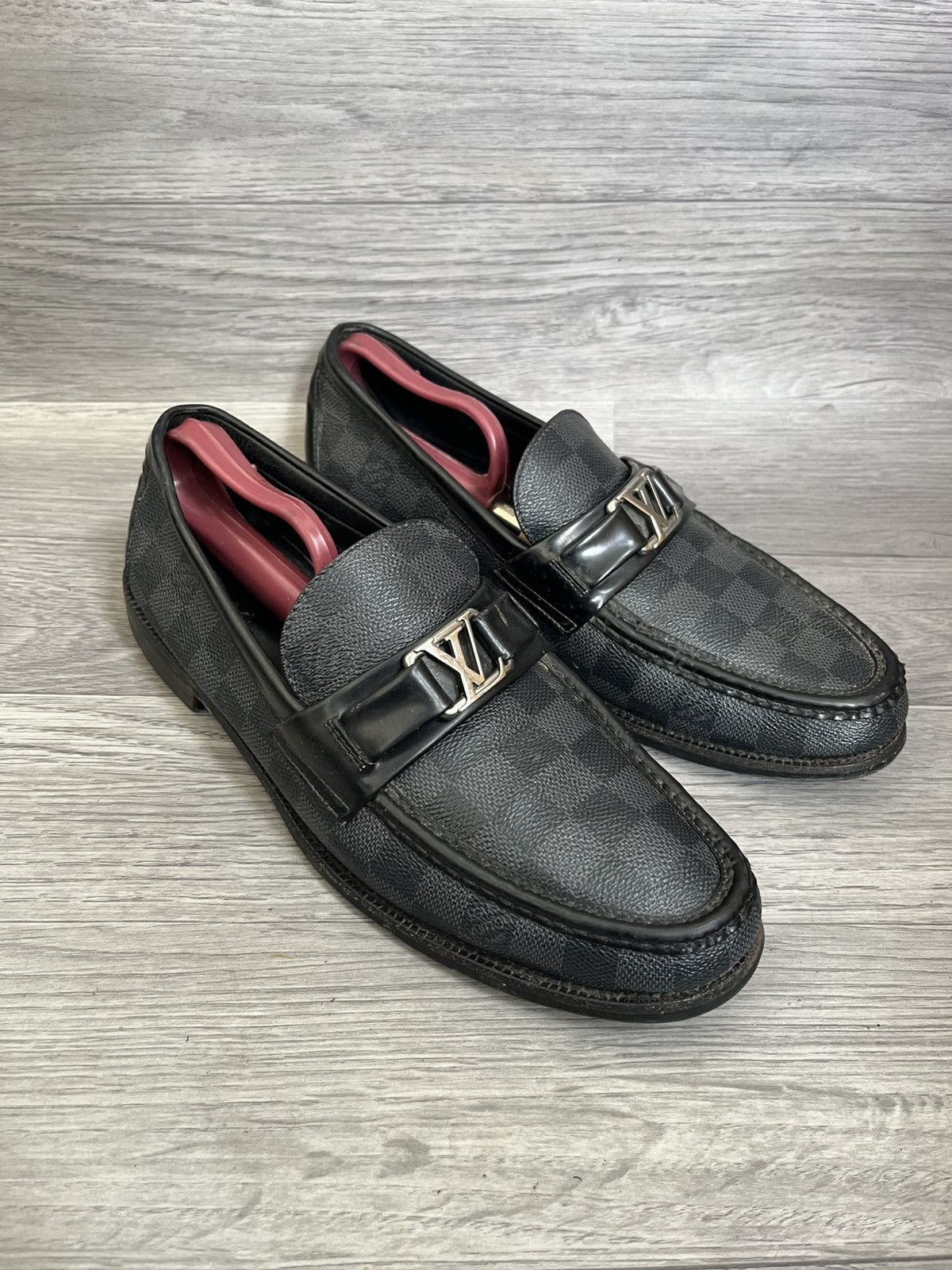 Louis Vuitton Louis Vuitton major damier graphite slip on loaers uk 7.5 Size US 8.5 / EU 41-42 - 8 Thumbnail