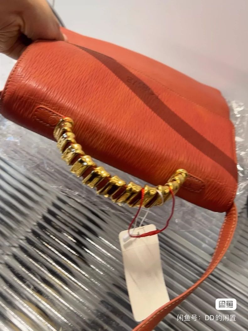 Loewe loewe Small orange snake bone tote 2503-Nextarrow Size ONE SIZE - 6 Thumbnail