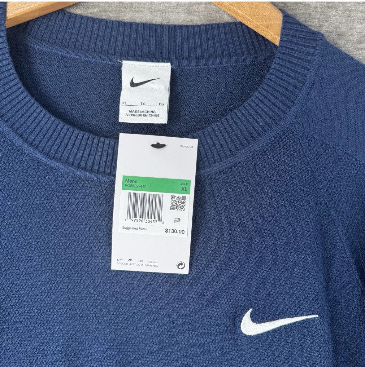 Nike Nike Tour Men's Knit Golf Sweater FQ8832-410 size XL Size US XL / EU 56 / 4 - 7 Thumbnail