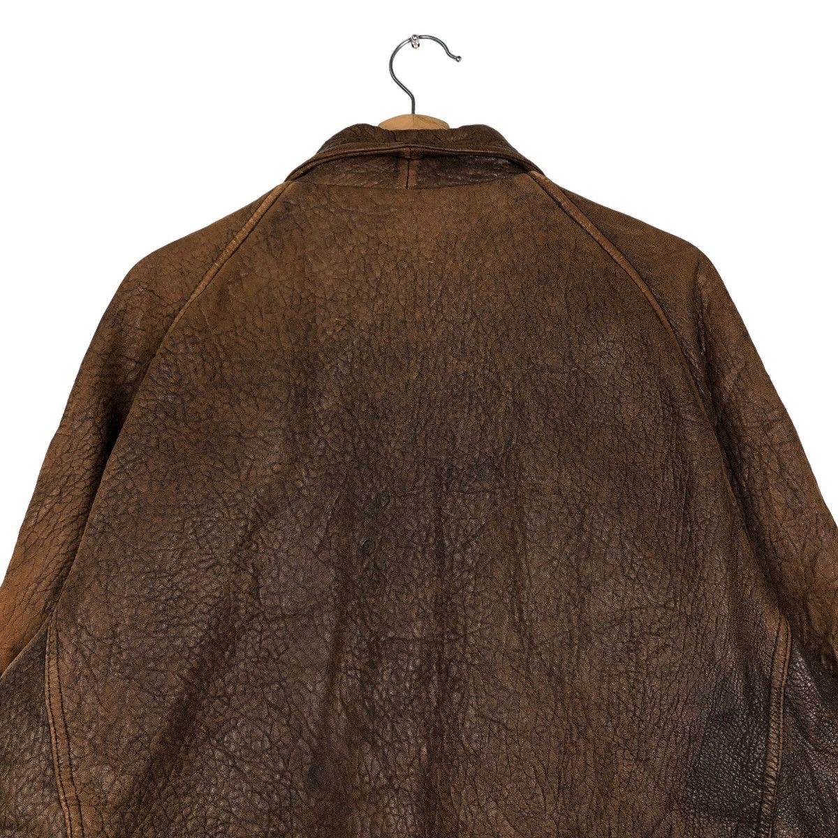 Issey Miyake 🔥Vintage Fly Leather Jacket Bomber Design Marilyn Manrose Size US M / EU 48-50 / 2 - 9 Thumbnail