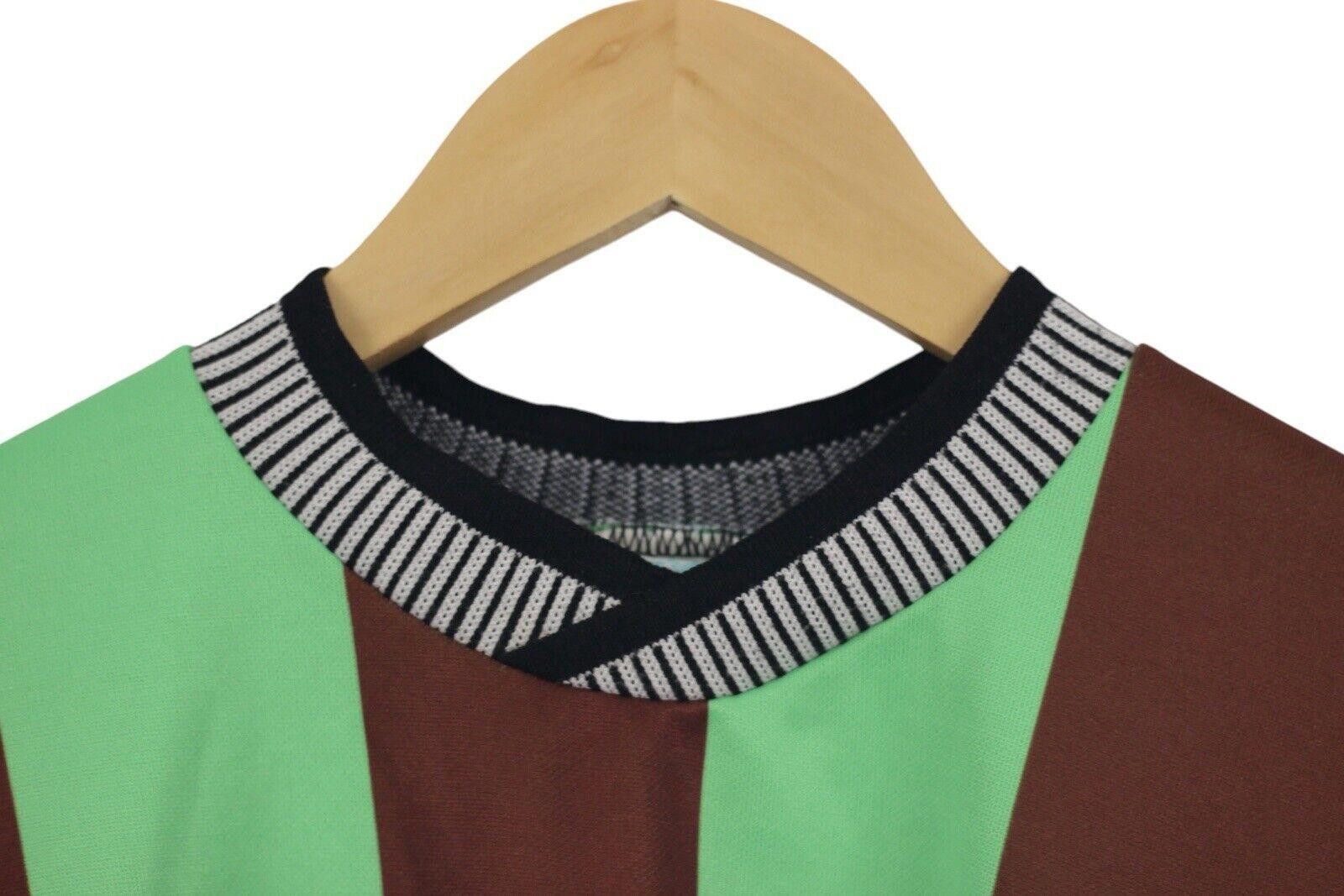 Designer VTG Goal SCORE Soccer Goalie Jersey Yellow Brown Stripes M Size US M / EU 48-50 / 2 - 3 Thumbnail