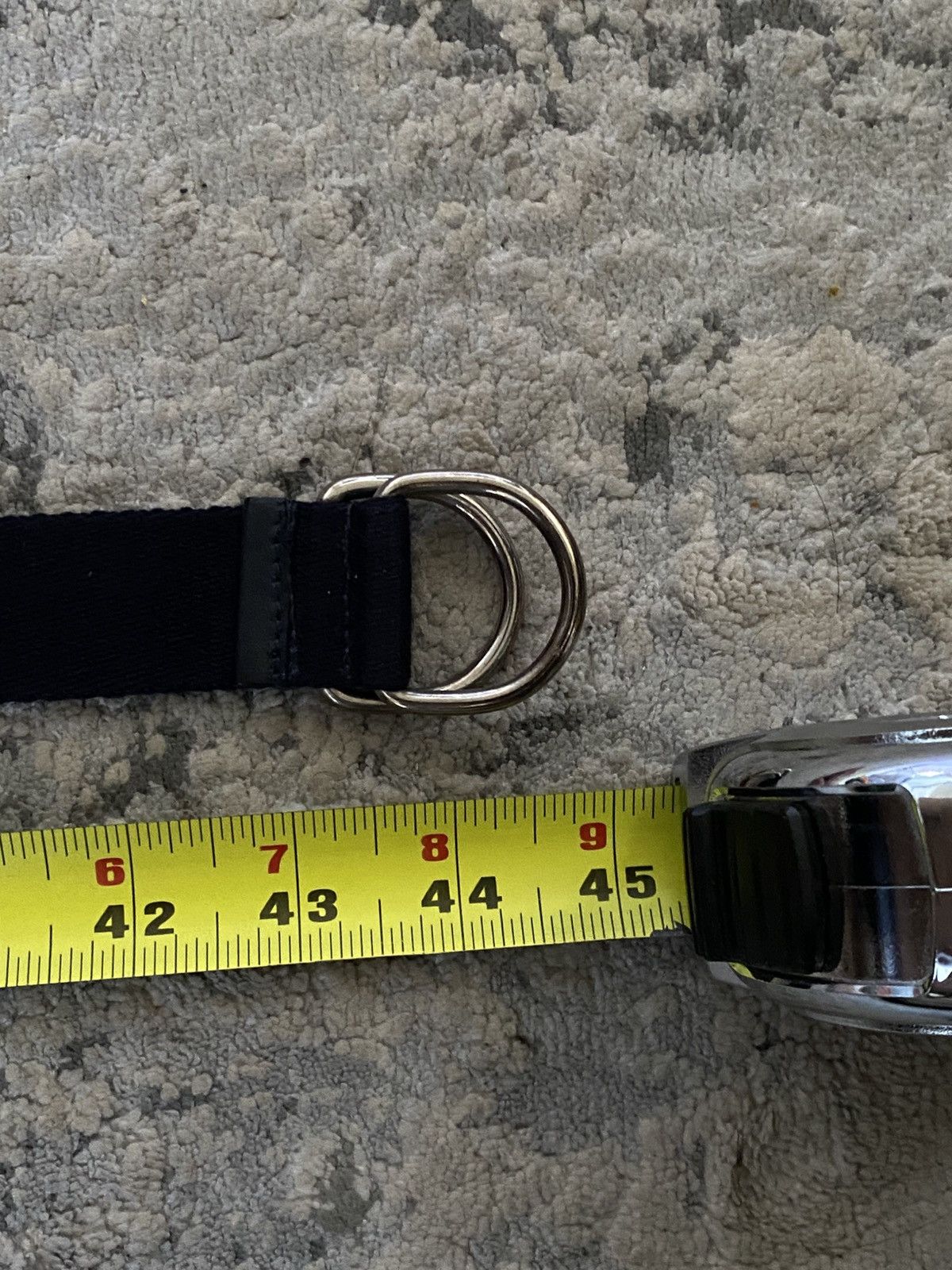 Dior Dior Homme Canvas Double D-Ring Belt – Black Size ONE SIZE - 7 Thumbnail