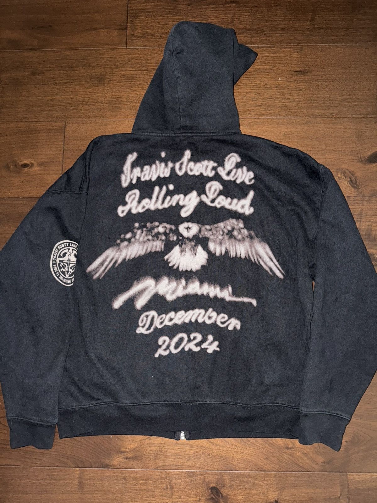 Travis Scott Utopia Zip Up Hoodie Rolling Loud Miami 2024 Exclusive