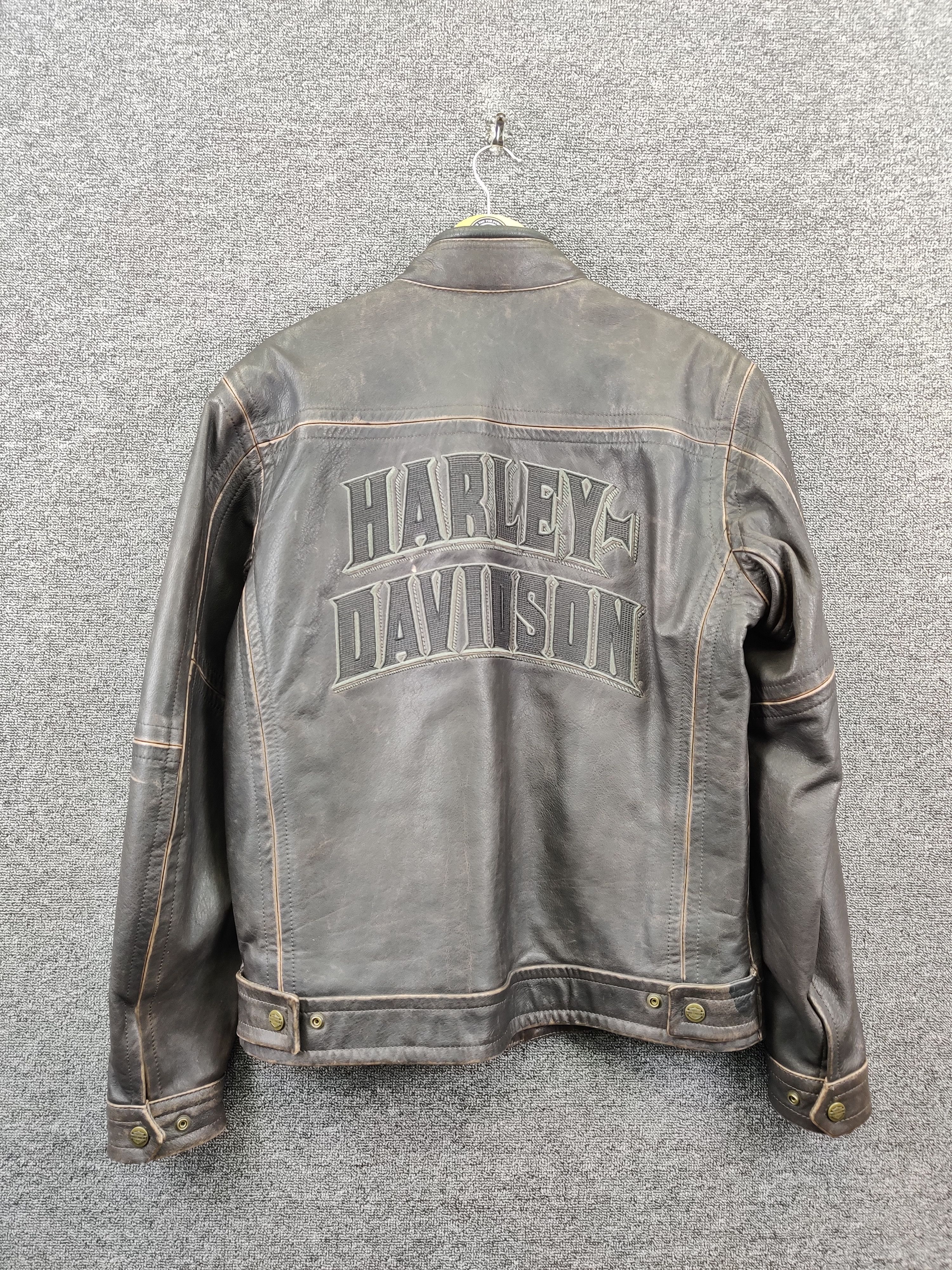 Harley Davidson Nice❗Vintage Harley Davidson Motorcycle Leather Jacket Size US M / EU 48-50 / 2 - 1 Thumbnail